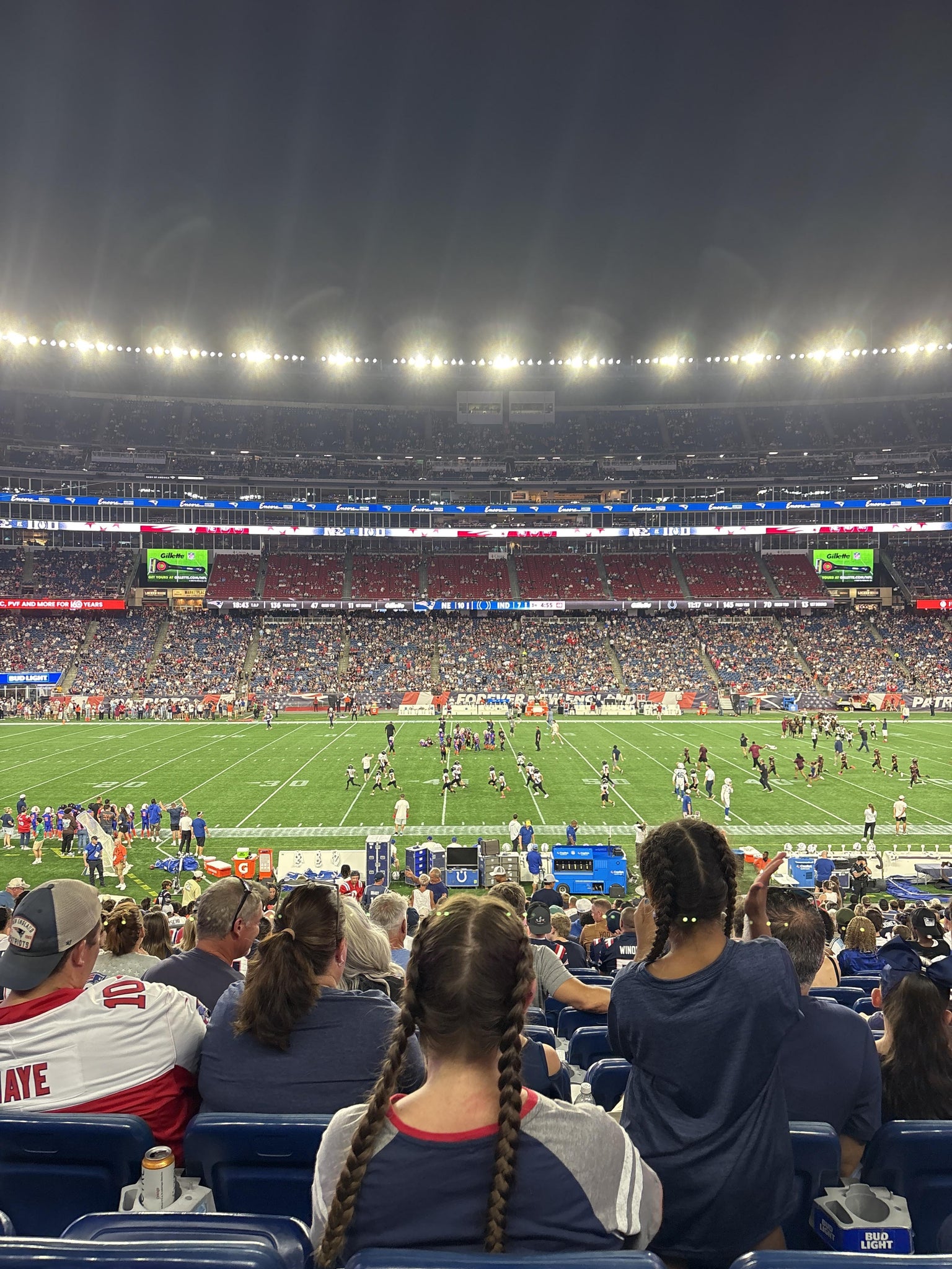Real Fan View taken from Section 132 at Gillette Stadium by Mia D