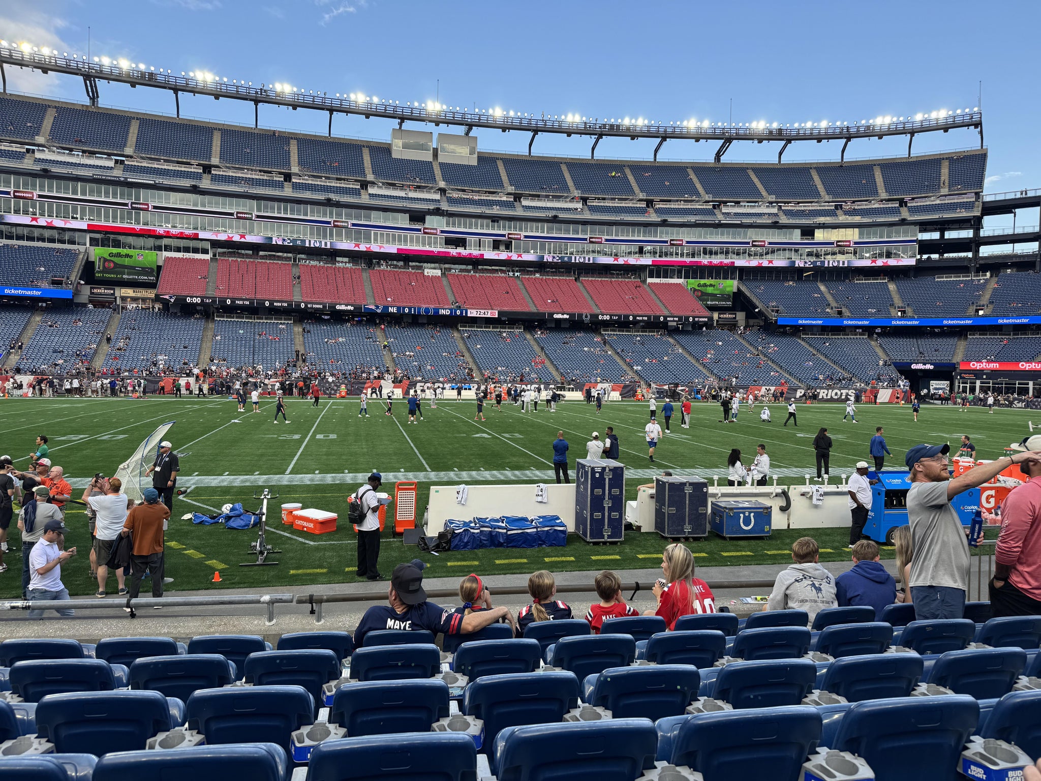 Real Fan View taken from Section 133 at Gillette Stadium by Christopher K