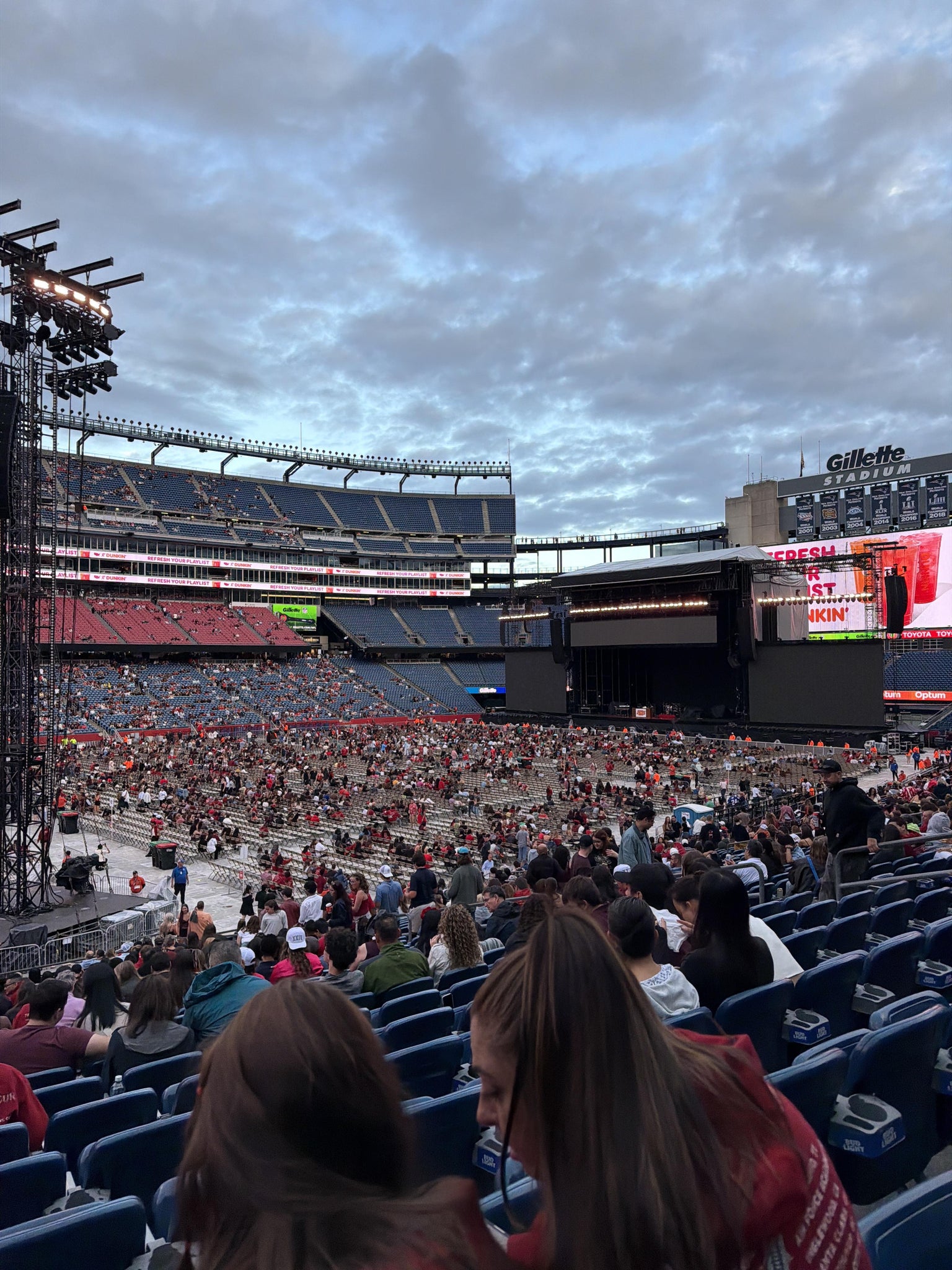 Real Fan View taken from Section 135 at Gillette Stadium by Keit P