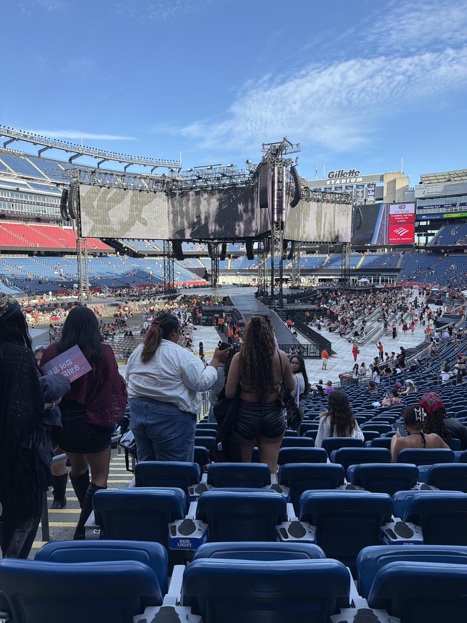 Real Fan View taken from Section 139 at Gillette Stadium by Hayley L
