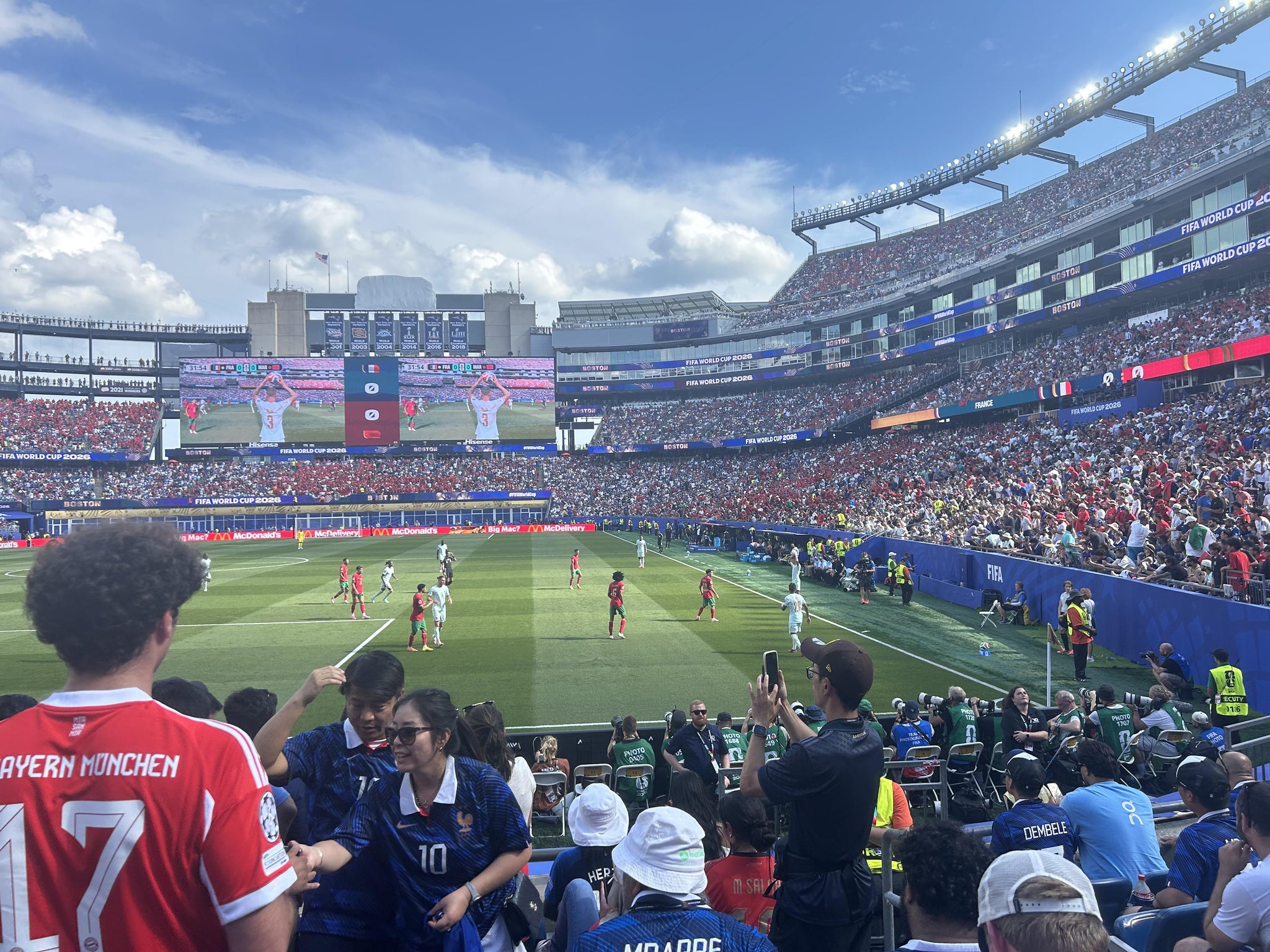 Real Fan View taken from Section 141 at Gillette Stadium by Kaitlyn P