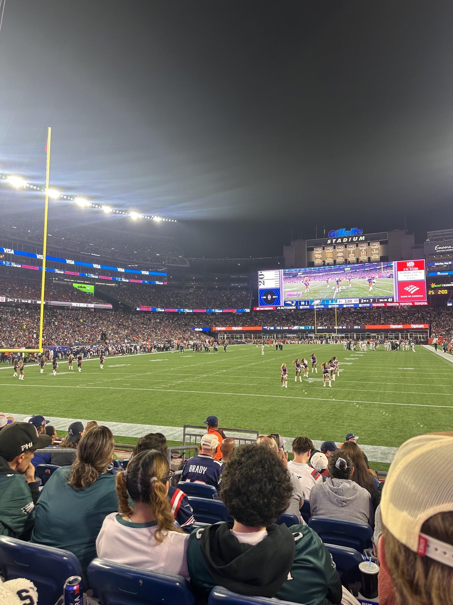 Vue réelle des fans prise de la Section 141 au site Gillette Stadium par Joshua M