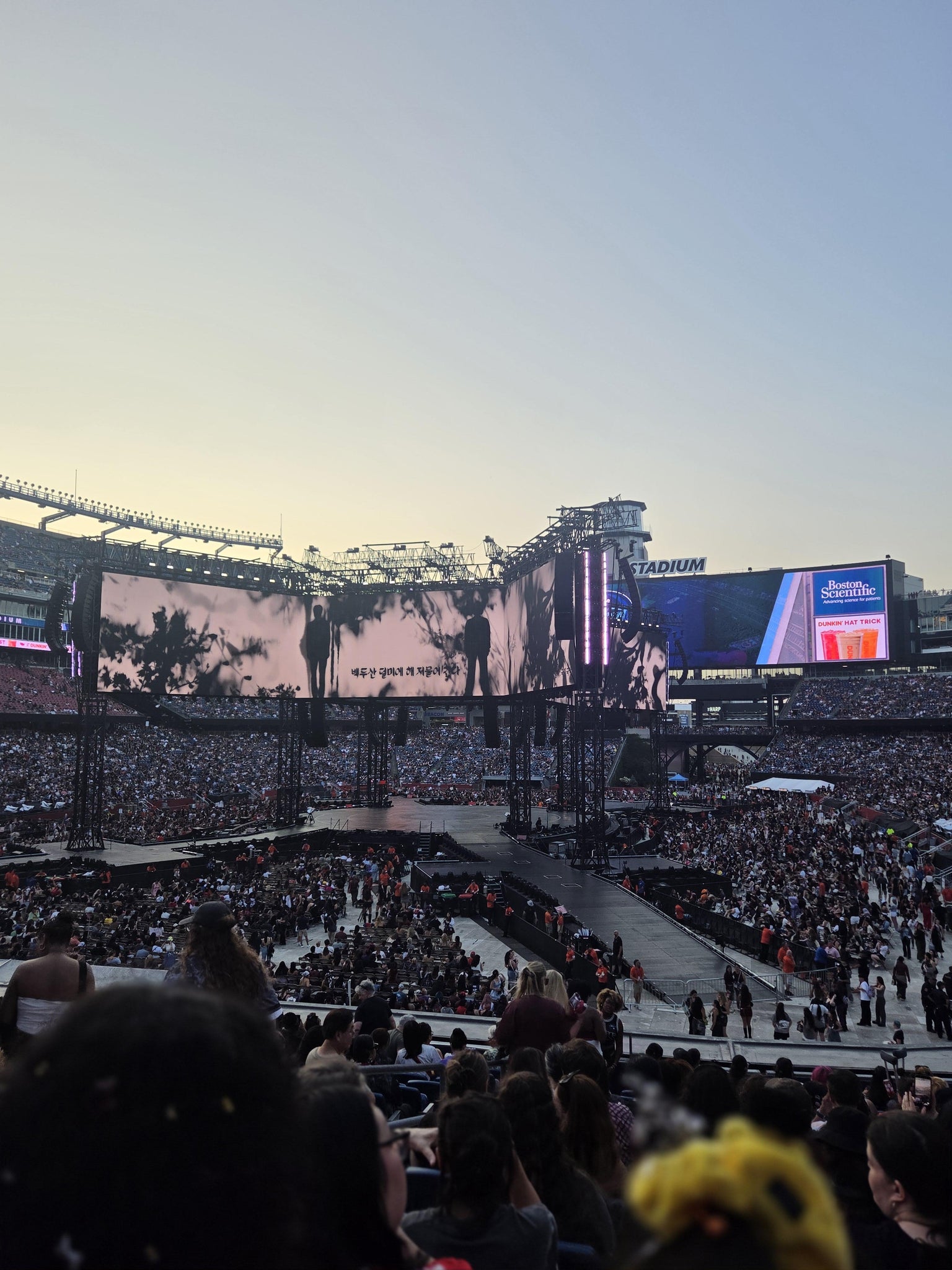 Vue réelle des fans prise de la Section 203 au site Gillette Stadium par Gwen J