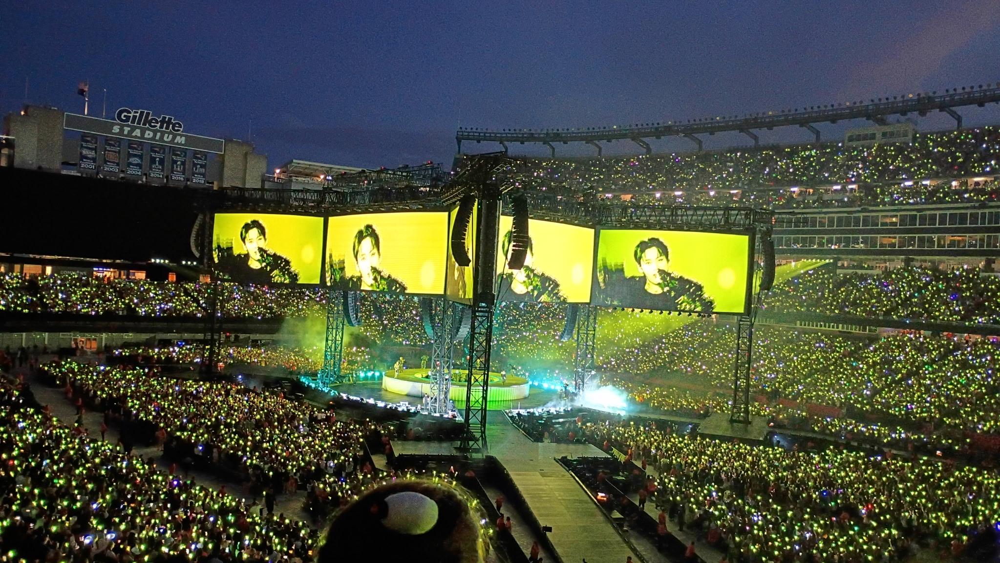 Vue réelle des fans prise de la Section 204 au site Gillette Stadium par Julianys y P