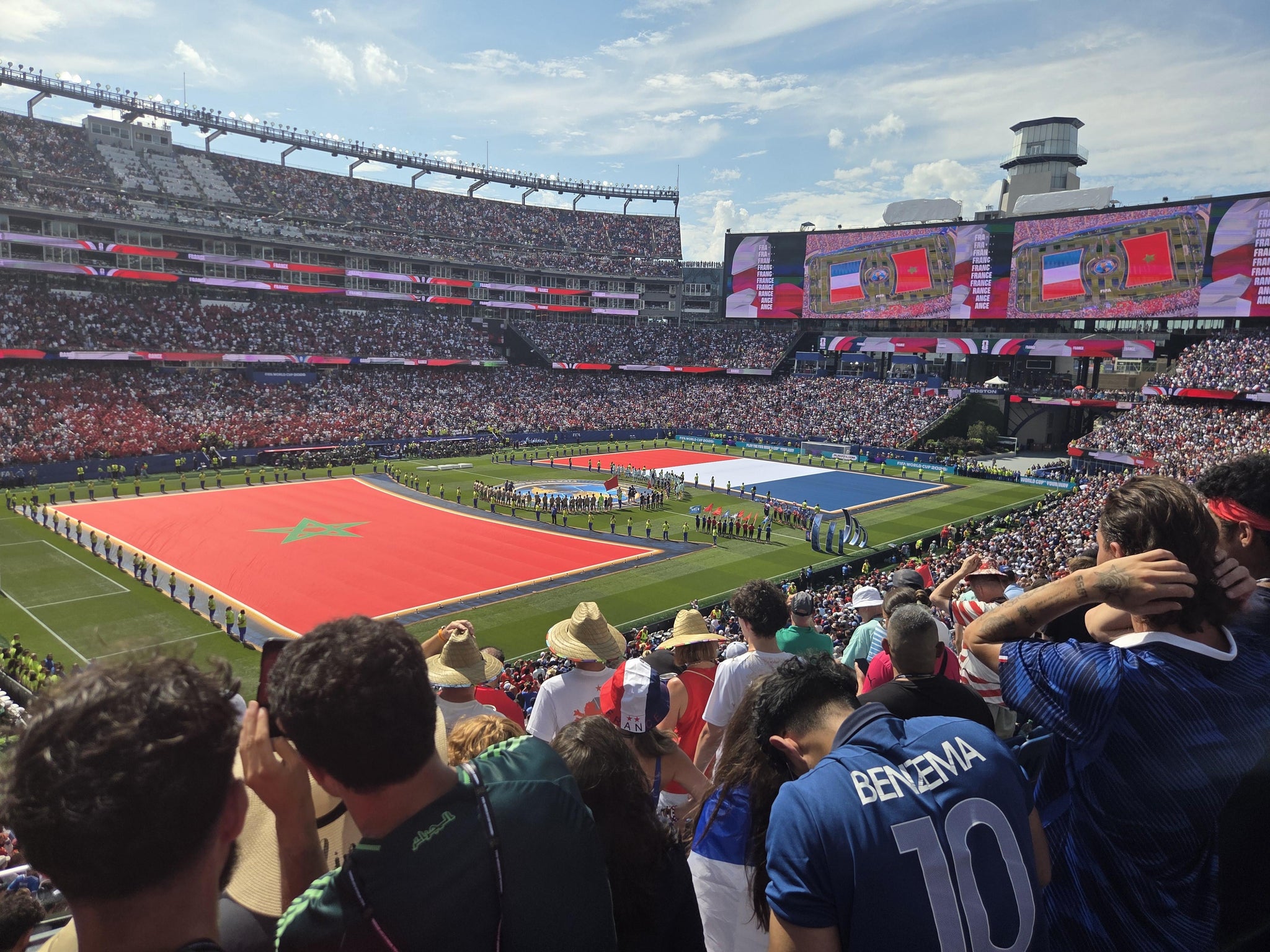 Real Fan View taken from Section 214 at Gillette Stadium by James M