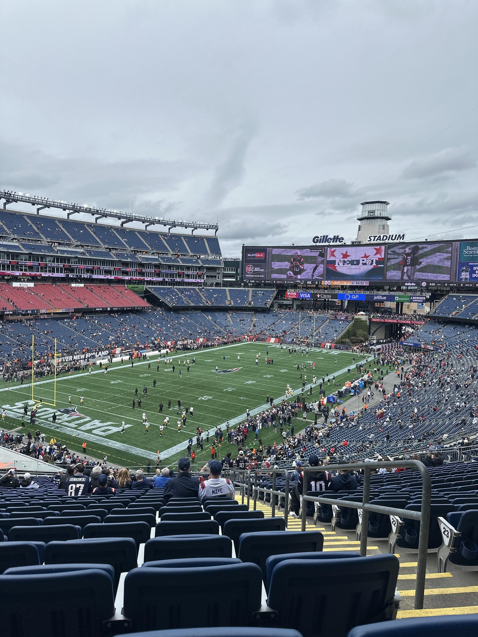 Real Fan View taken from Section 217 at Gillette Stadium by Anonymous User
