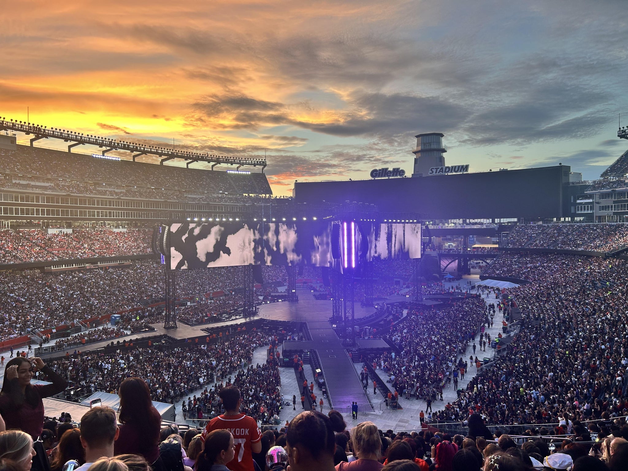 Vue réelle des fans prise de la Section 218 au site Gillette Stadium par Tabitha P