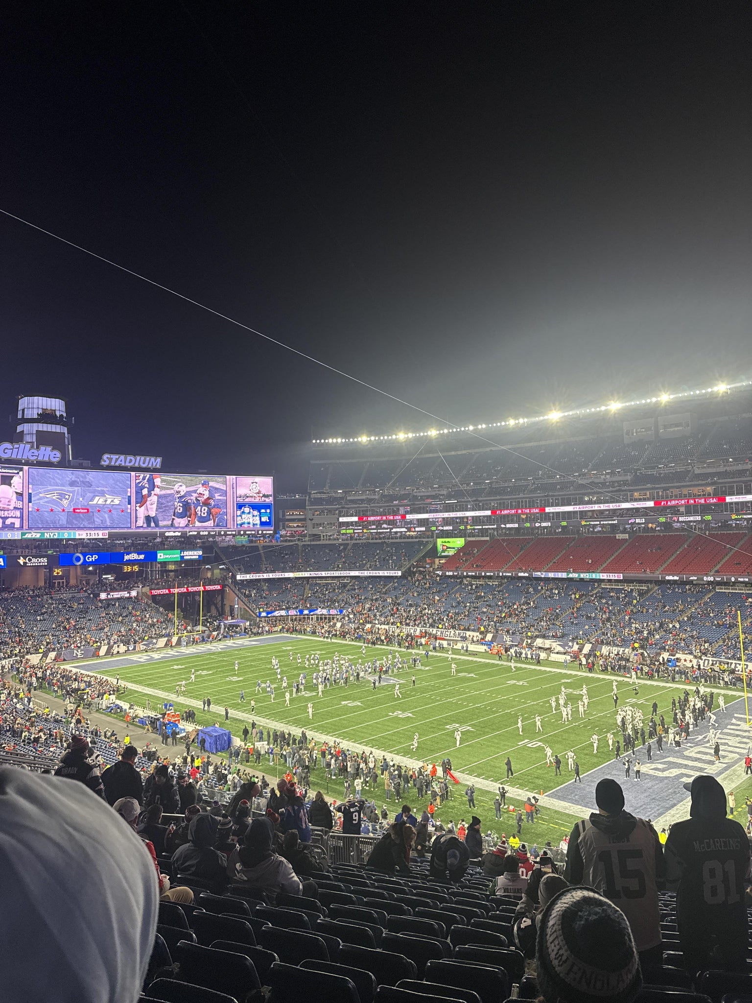Vue réelle des fans prise de la Section 226 au site Gillette Stadium par Anonymous User