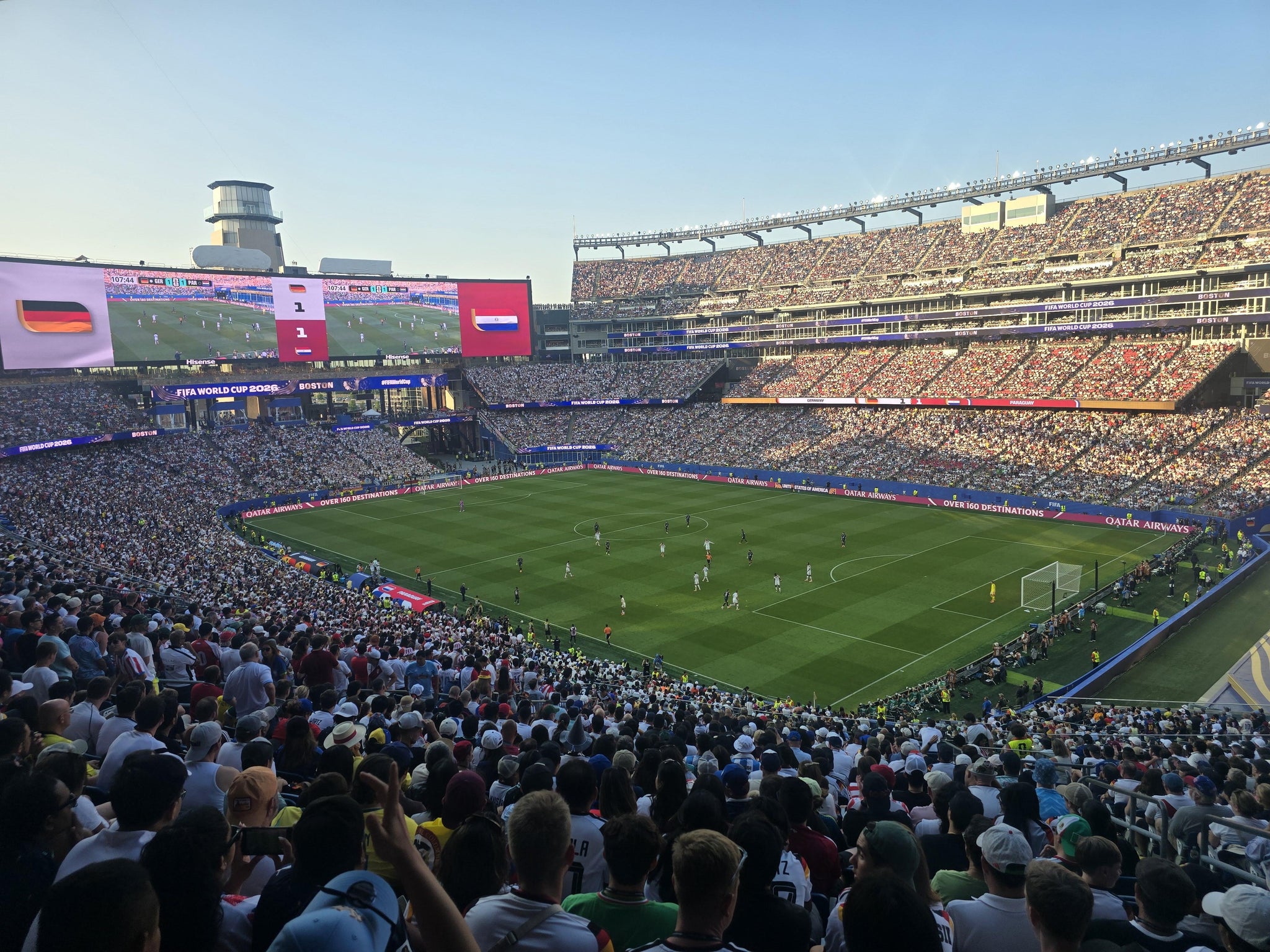Vue réelle des fans prise de la Section 226 au site Gillette Stadium par Mohit S