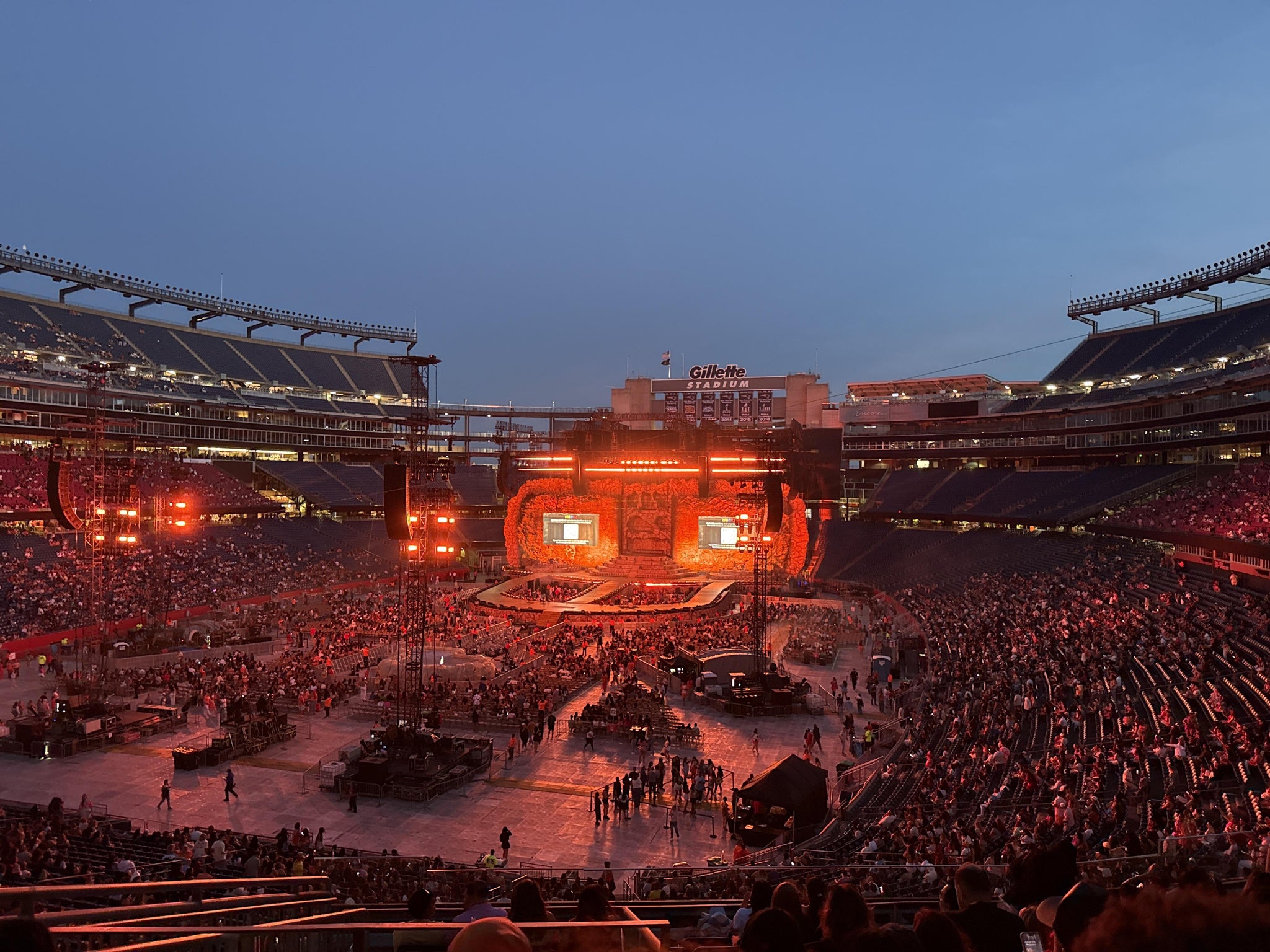 Real Fan View taken from Section 240 at Gillette Stadium by Michelle M