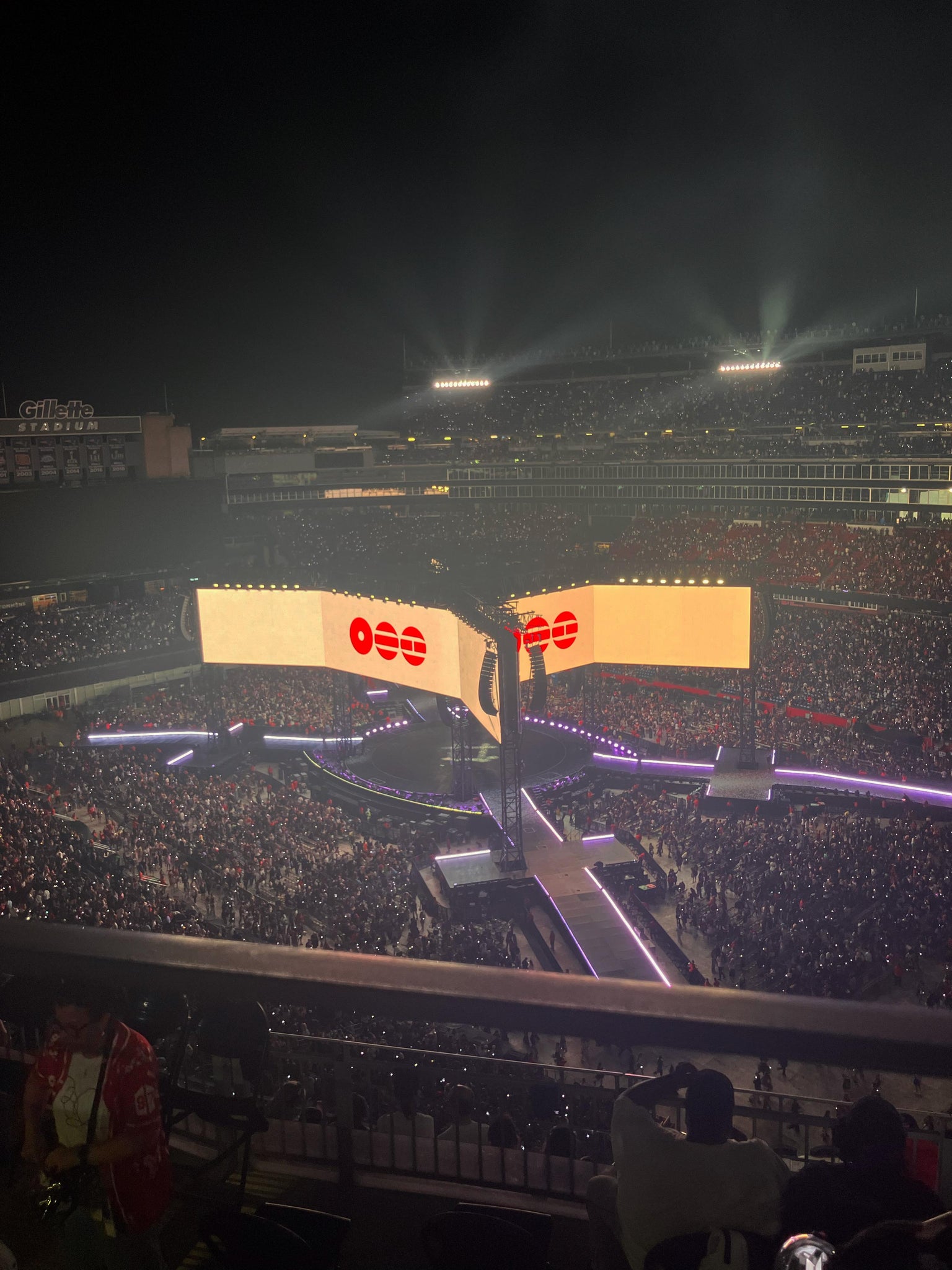 Vue réelle des fans prise de la Section 303 au site Gillette Stadium par Isabella K