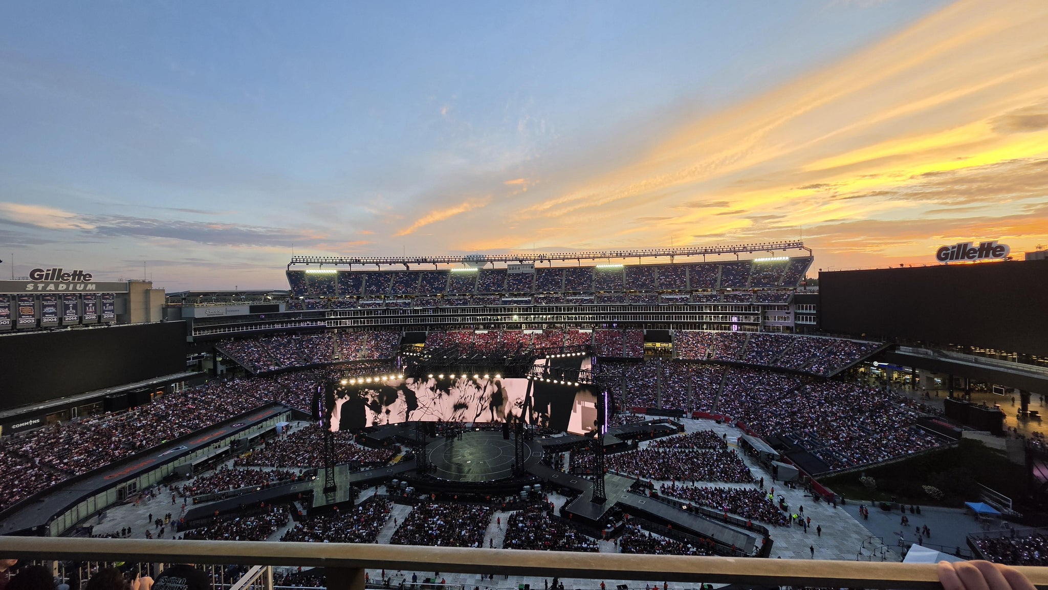 Real Fan View taken from Section 308 at Gillette Stadium by Alana Z