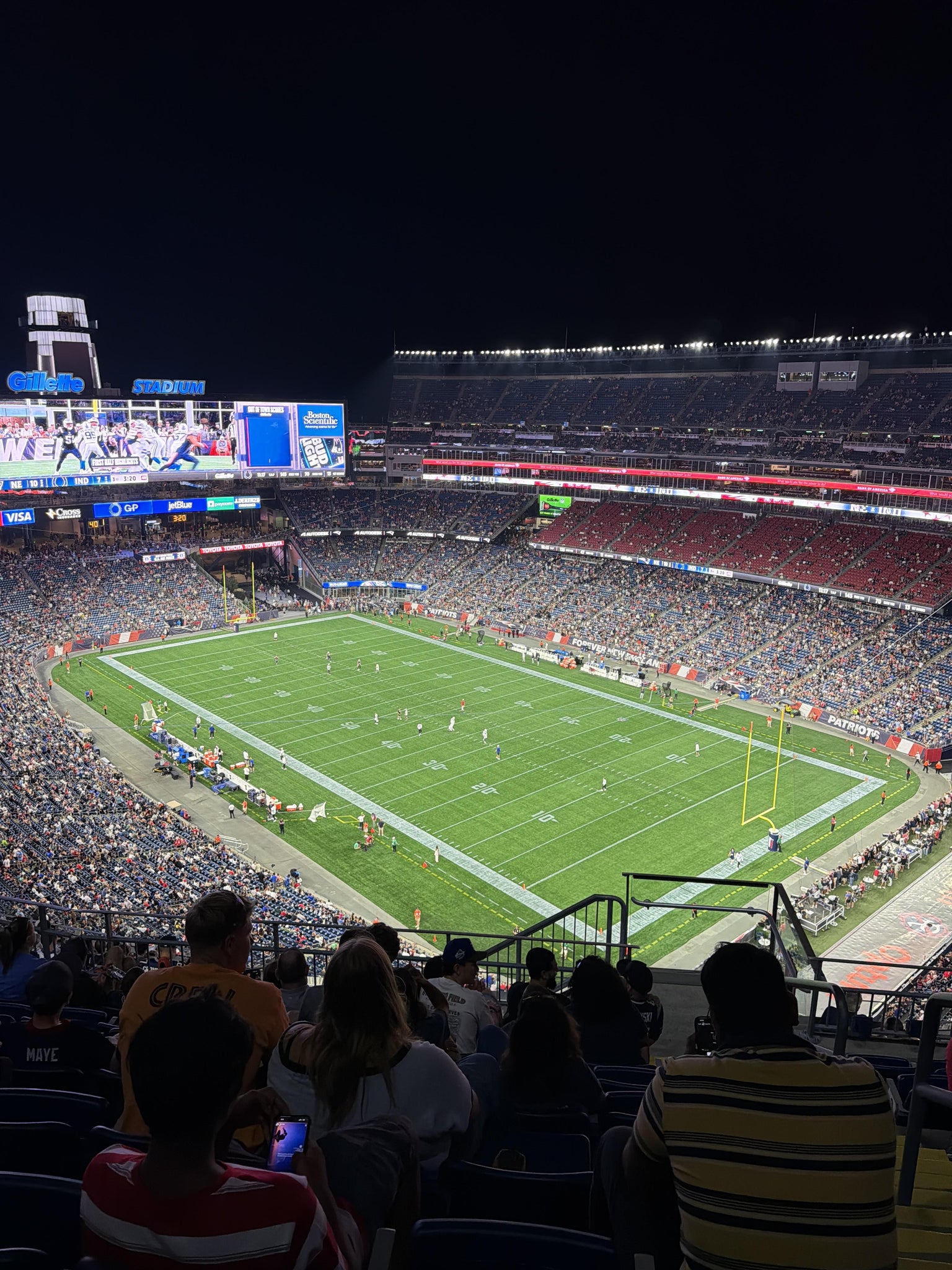 Real Fan View taken from Section 324 at Gillette Stadium by Jessenia E