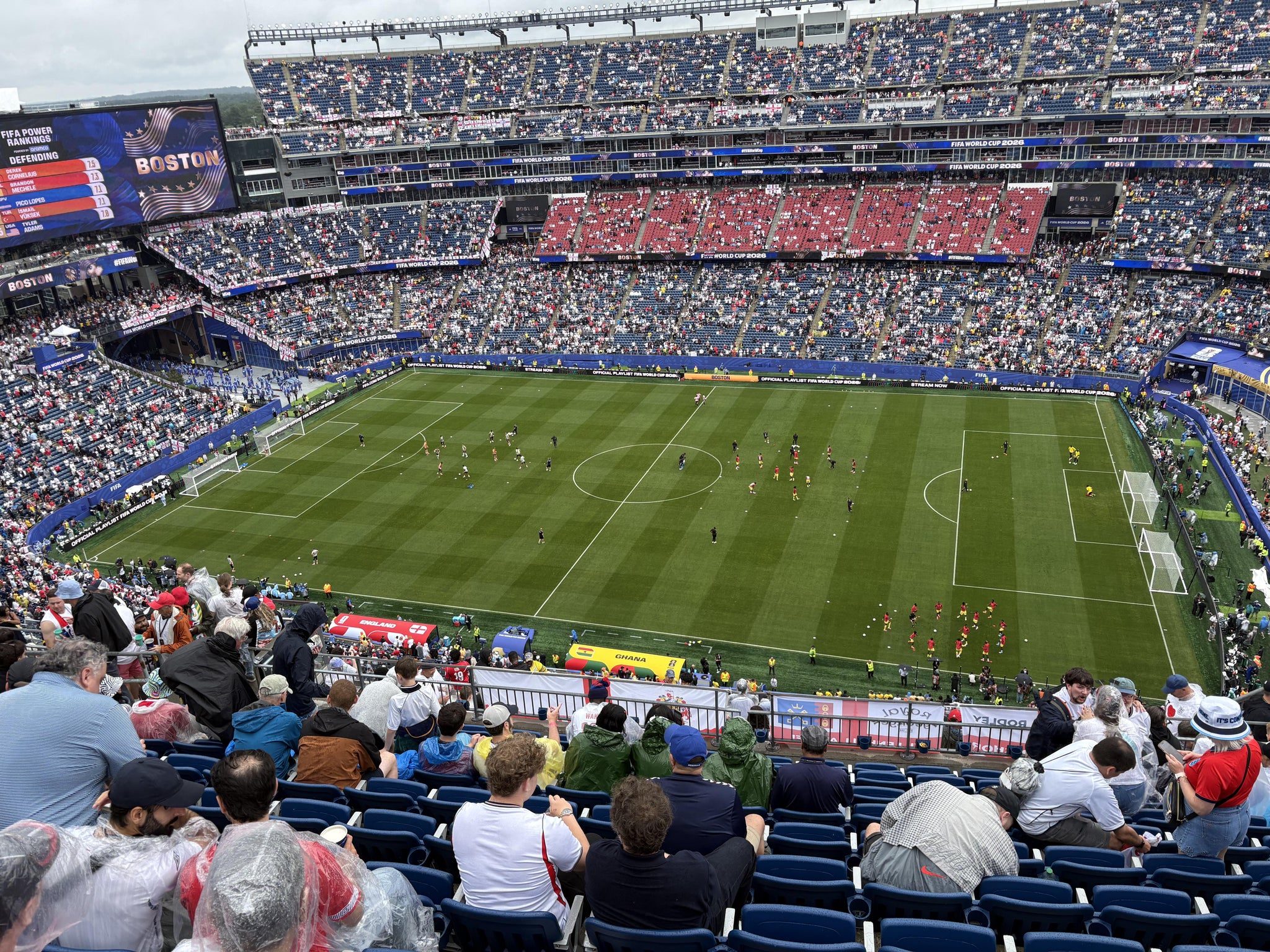 Vue réelle des fans prise de la Section 329 au site Gillette Stadium par John S