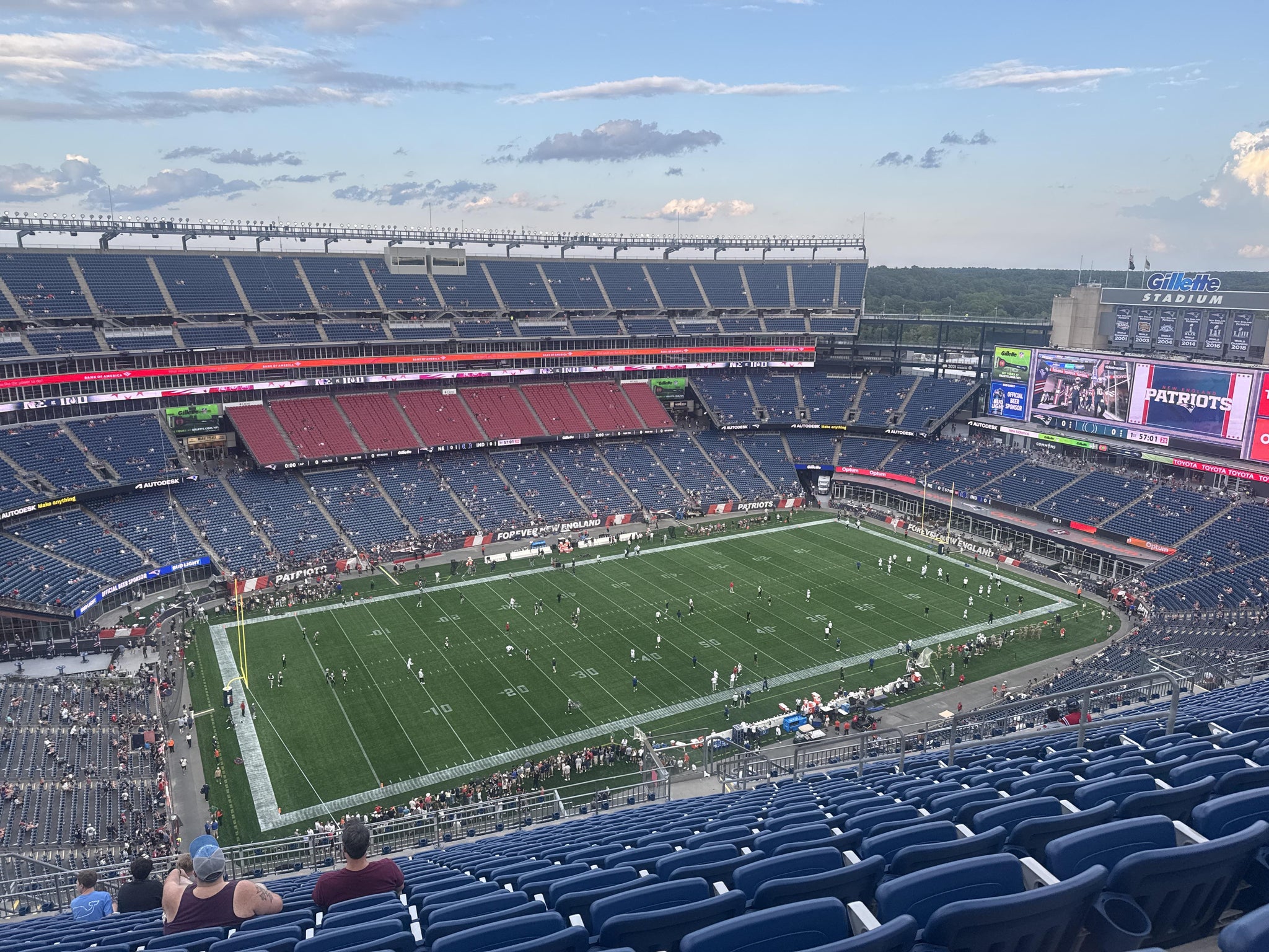 Real Fan View taken from Section 336 at Gillette Stadium by James P