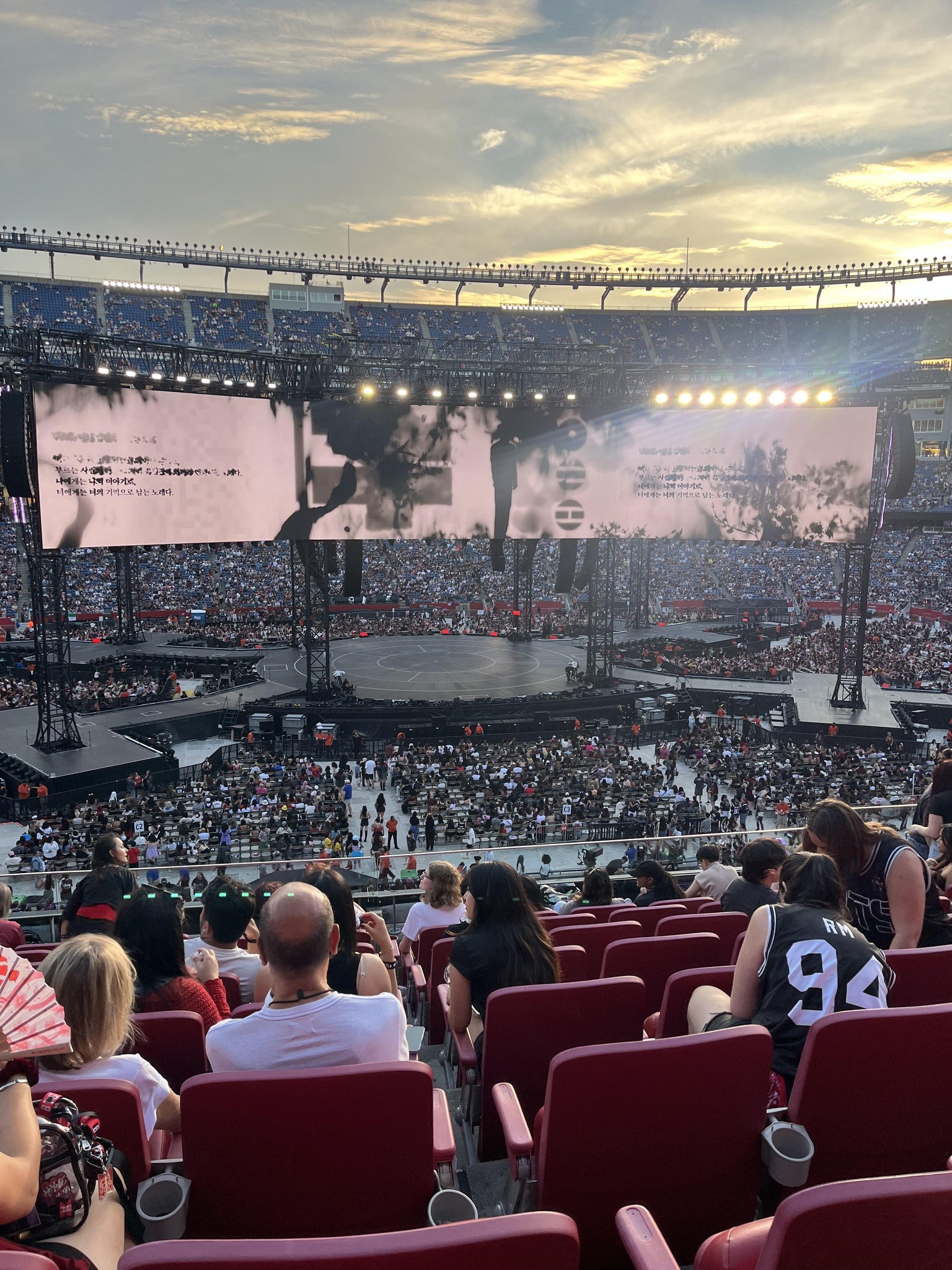 Vue réelle des fans prise de la Club 11 au site Gillette Stadium par Jennifer M