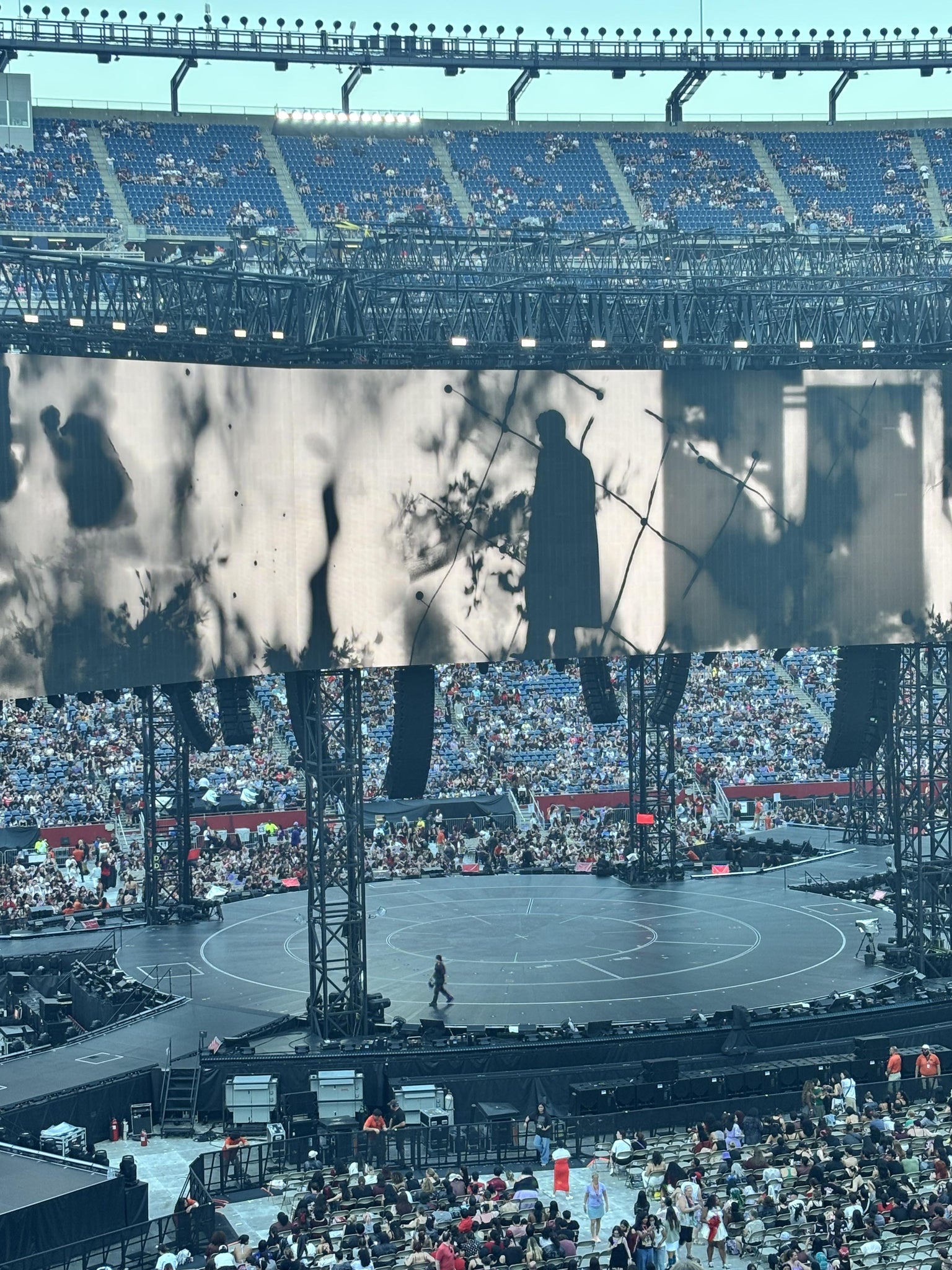 Vue réelle des fans prise de la Club 34 au site Gillette Stadium par Carron B