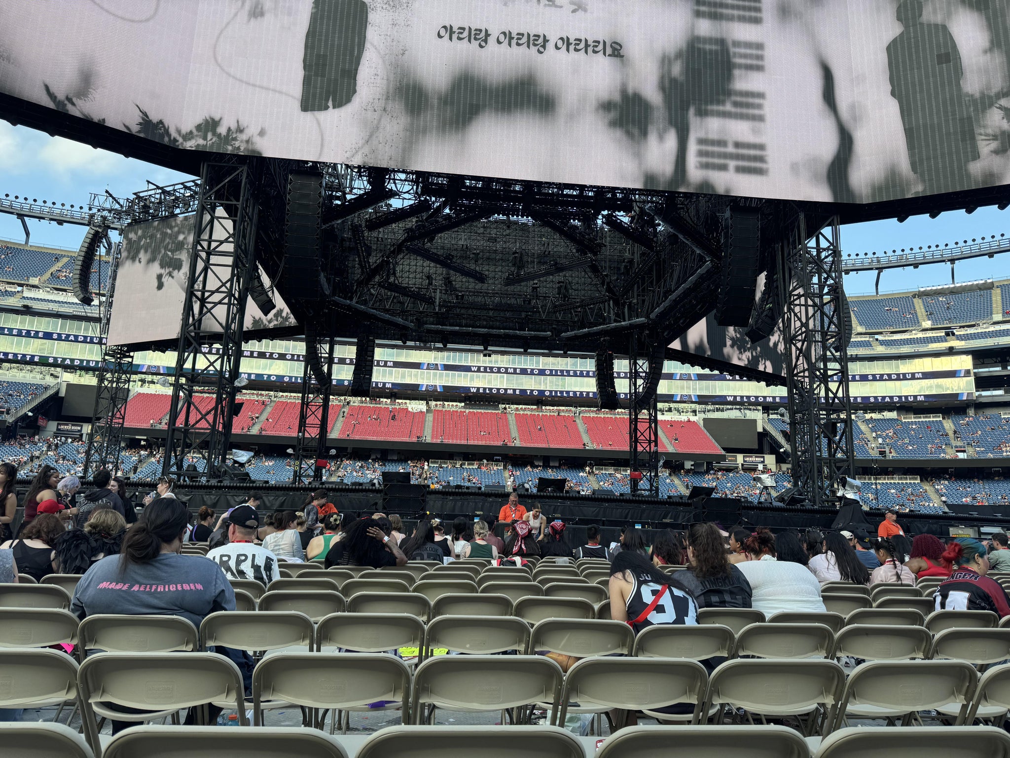 Vue réelle des fans prise de la Floor B 3 au site Gillette Stadium par Lori M