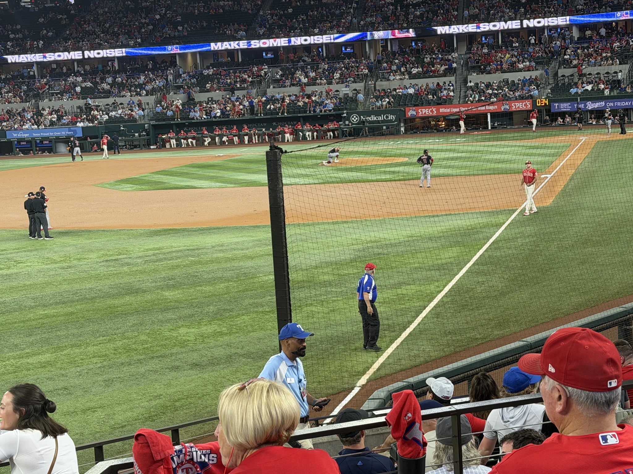 Real Fan View taken from Section 1 at Globe Life Field by Chris F