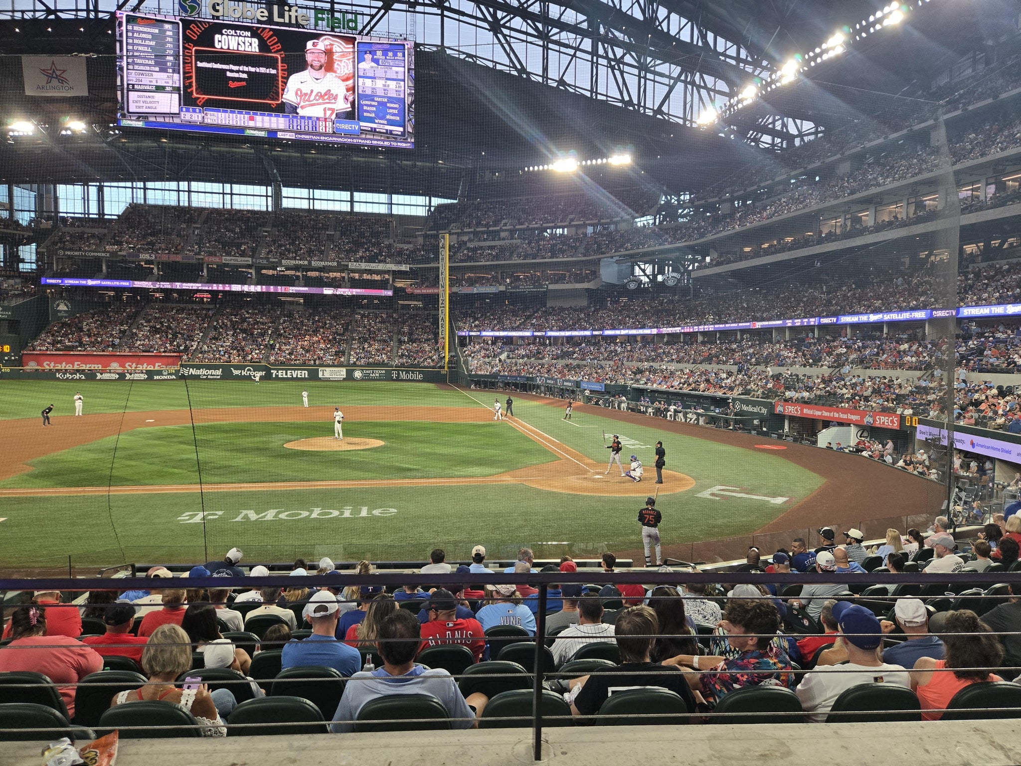 Real Fan View taken from Section 10 at Globe Life Field by Ashley B