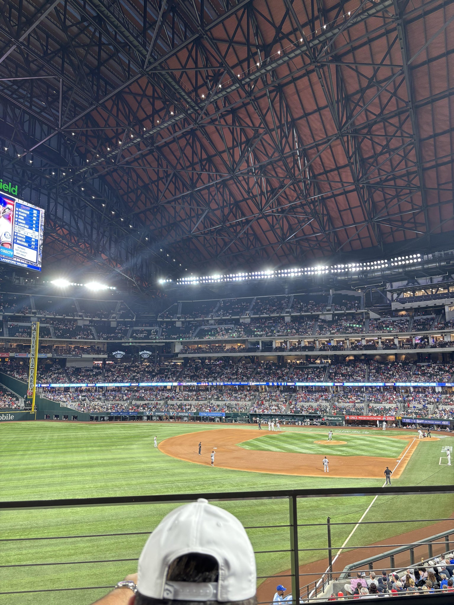 Real Fan View taken from Section 101 at Globe Life Field by Selena B