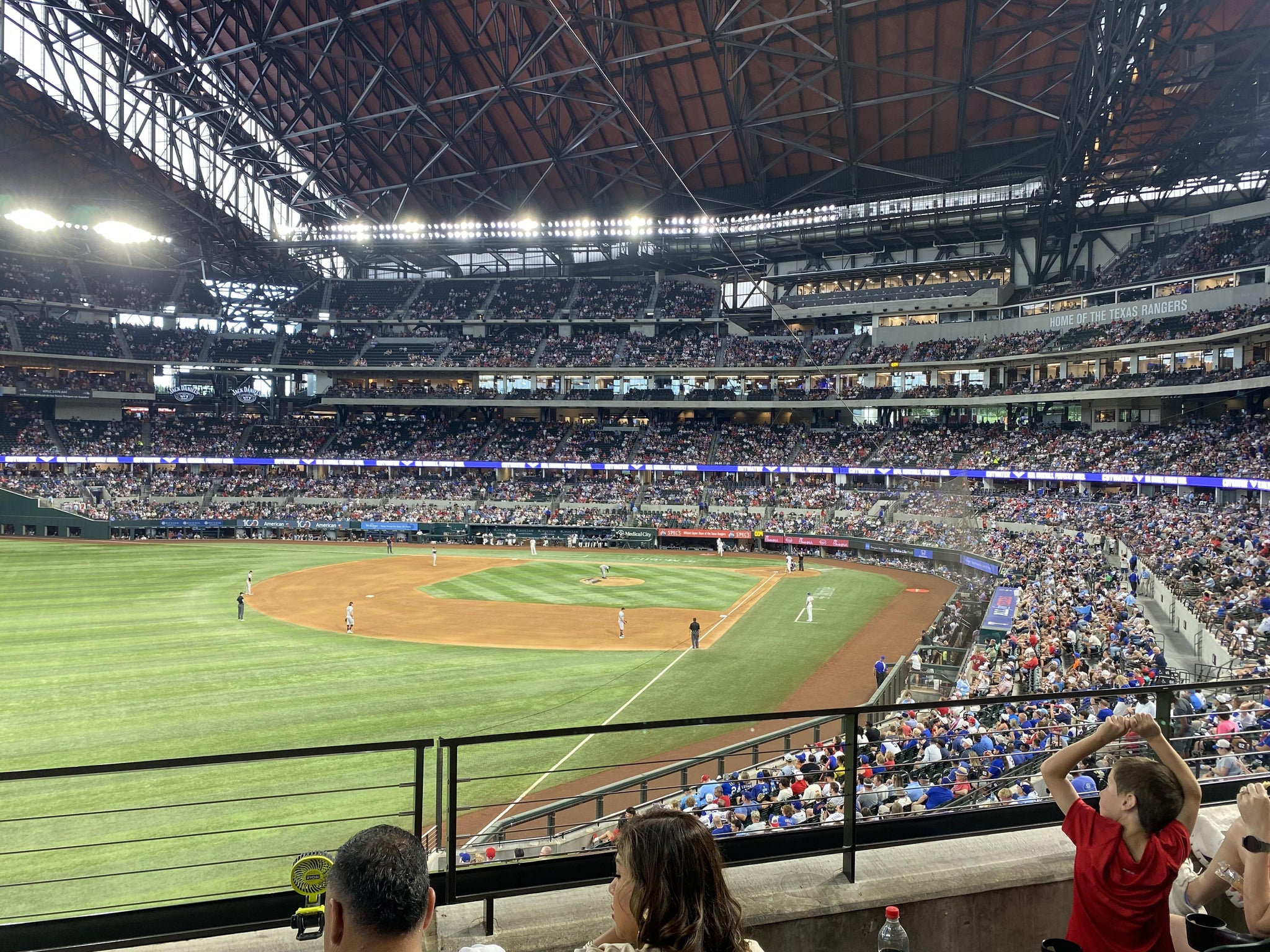 Real Fan View taken from Section 102 at Globe Life Field by Joanne W