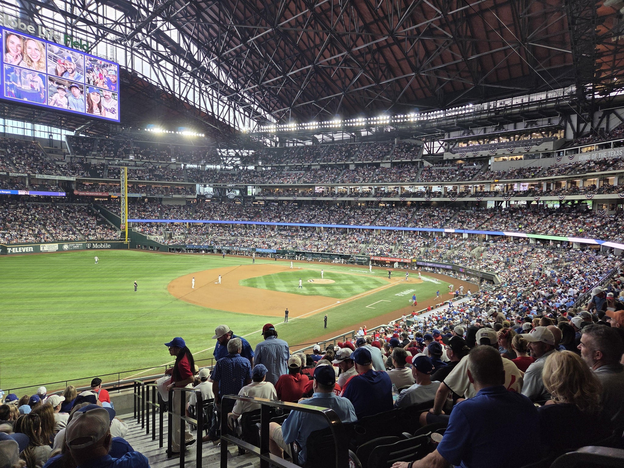 Real Fan View taken from Section 103 at Globe Life Field by Juan  M