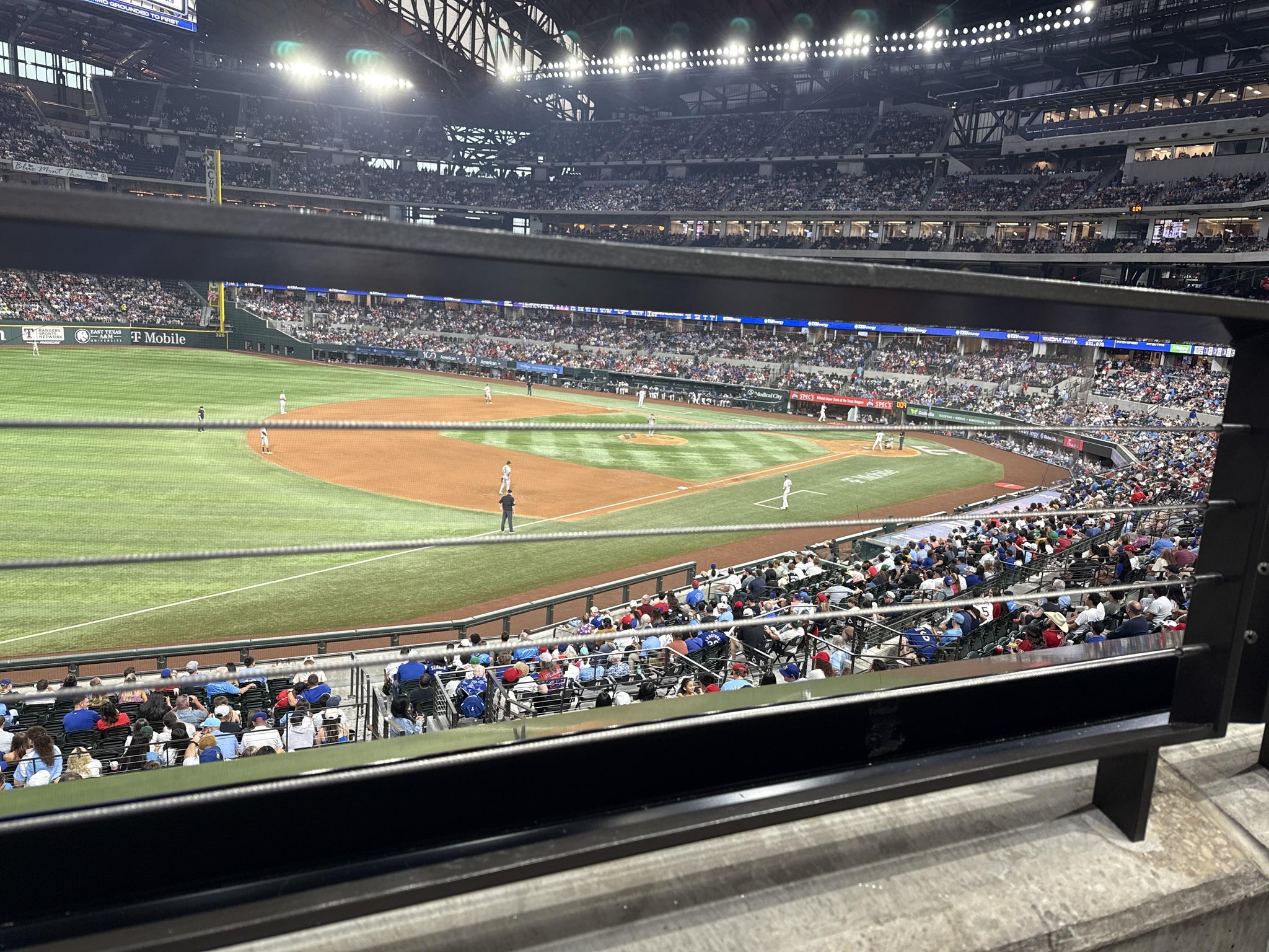 Real Fan View taken from Section 104 at Globe Life Field by Evelyn P