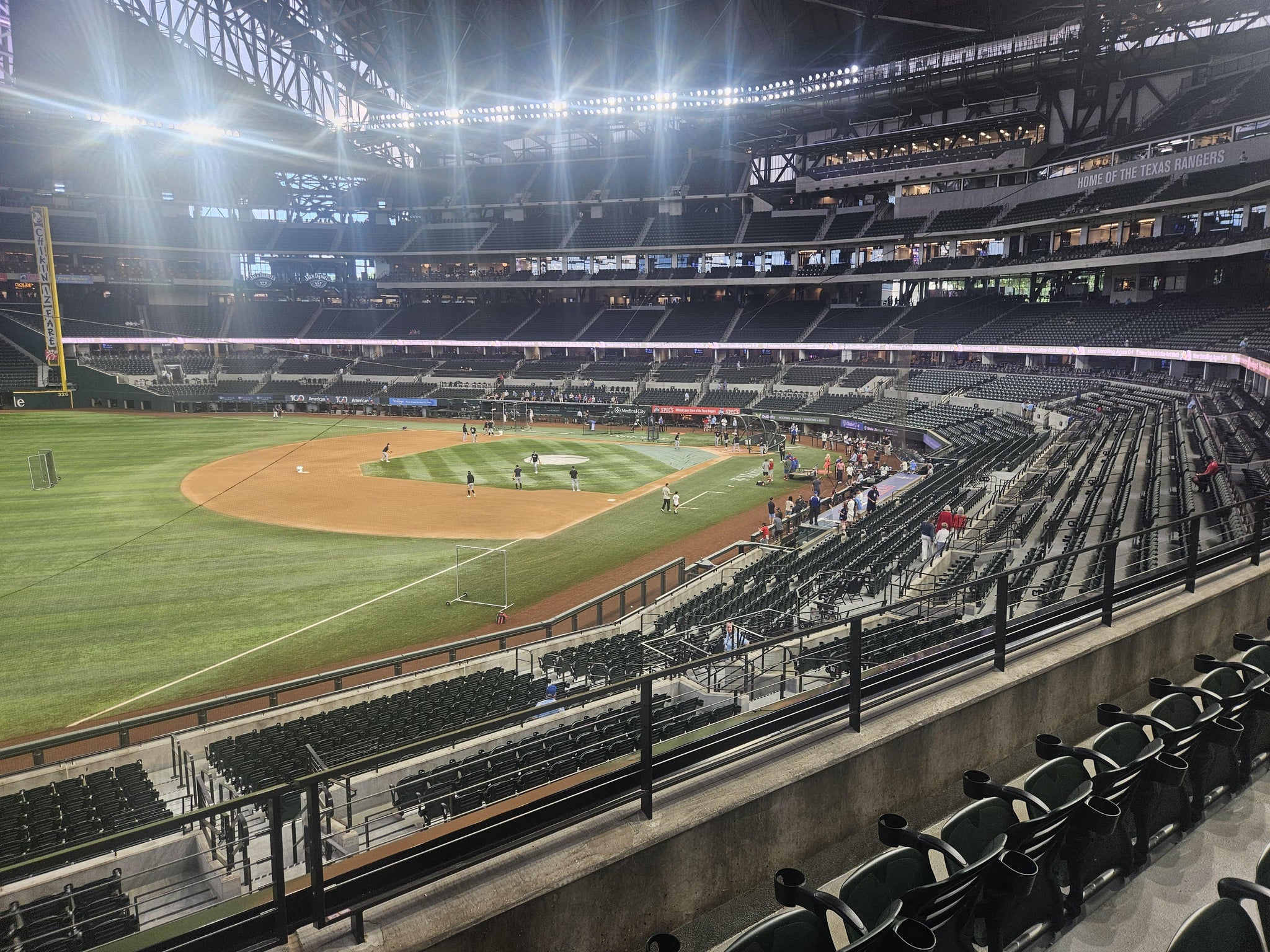 Real Fan View taken from Section 104 at Globe Life Field by Robert N