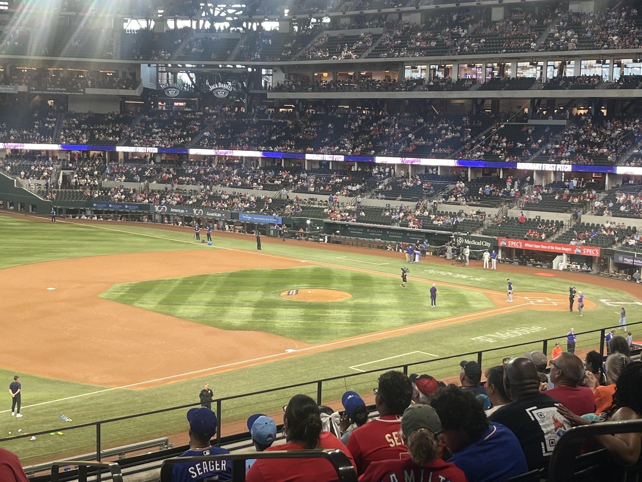 Real Fan View taken from Section 105 at Globe Life Field by Allegra S