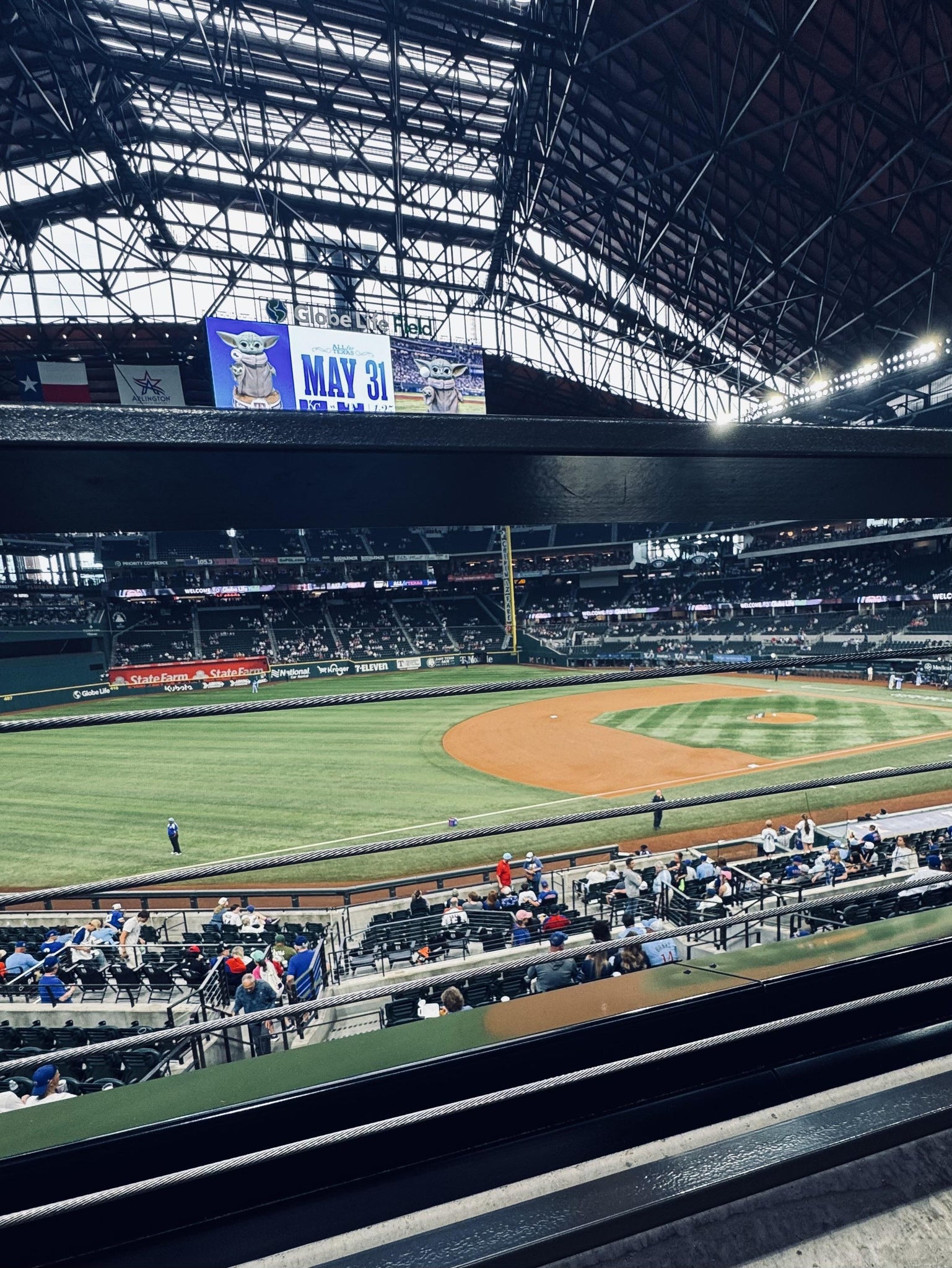 Real Fan View taken from Section 106 at Globe Life Field by Monica G
