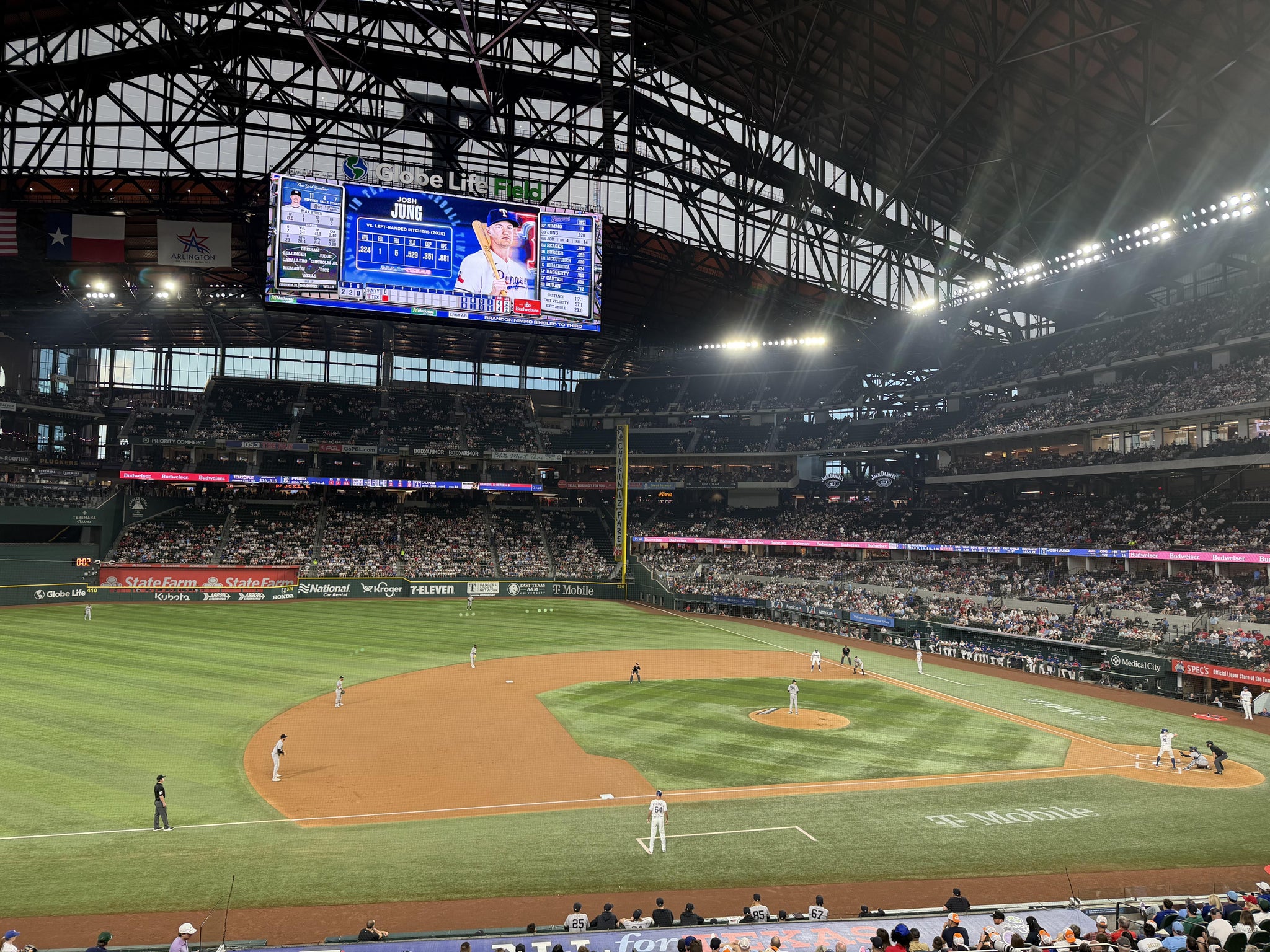 Real Fan View taken from Section 108 at Globe Life Field by Virginia A