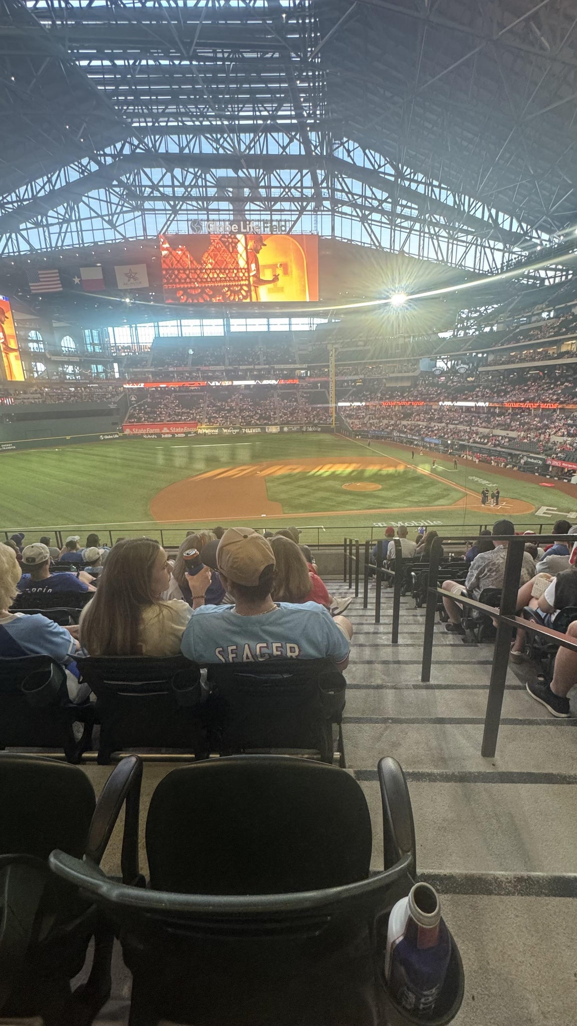 Real Fan View taken from Section 108 at Globe Life Field by Jt W