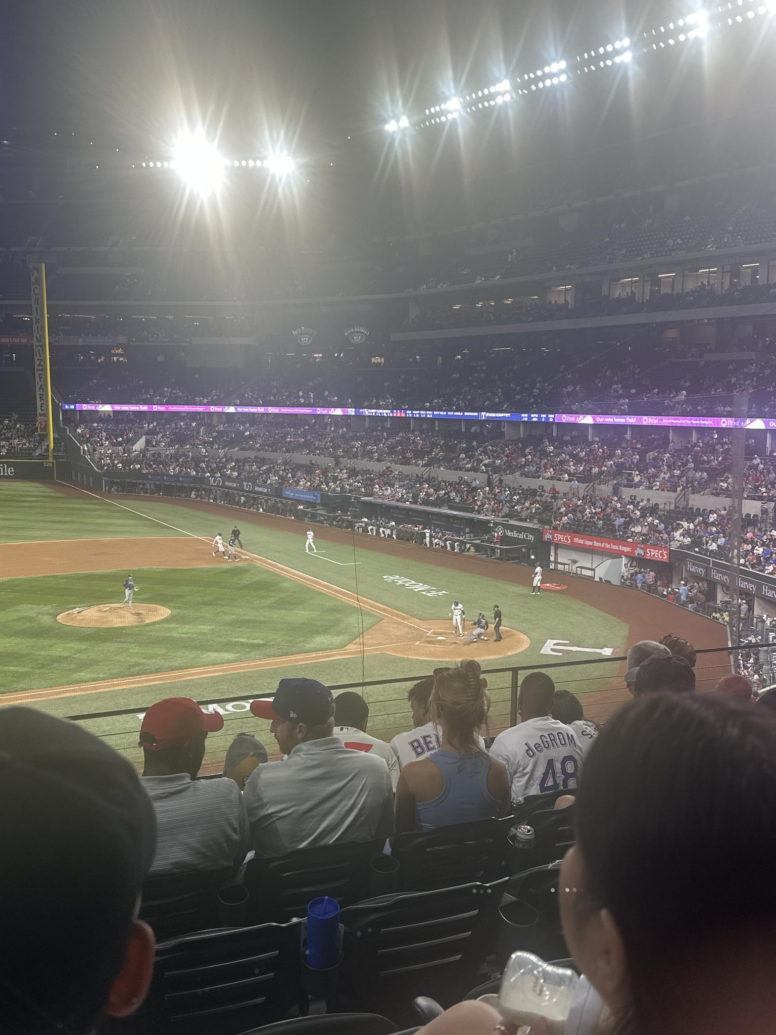 Real Fan View taken from Section 109 at Globe Life Field by Jenni W