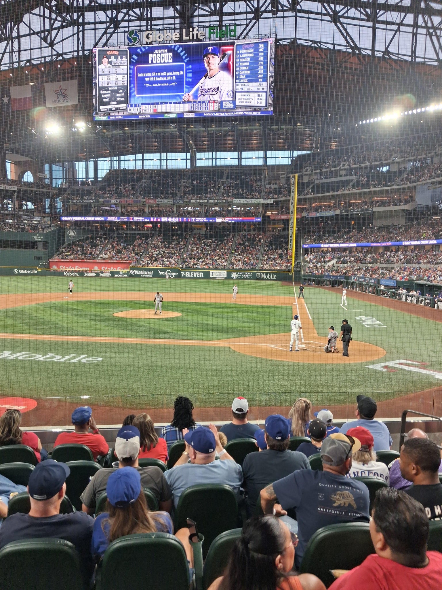 Real Fan View taken from Section 11 at Globe Life Field by Theiring A