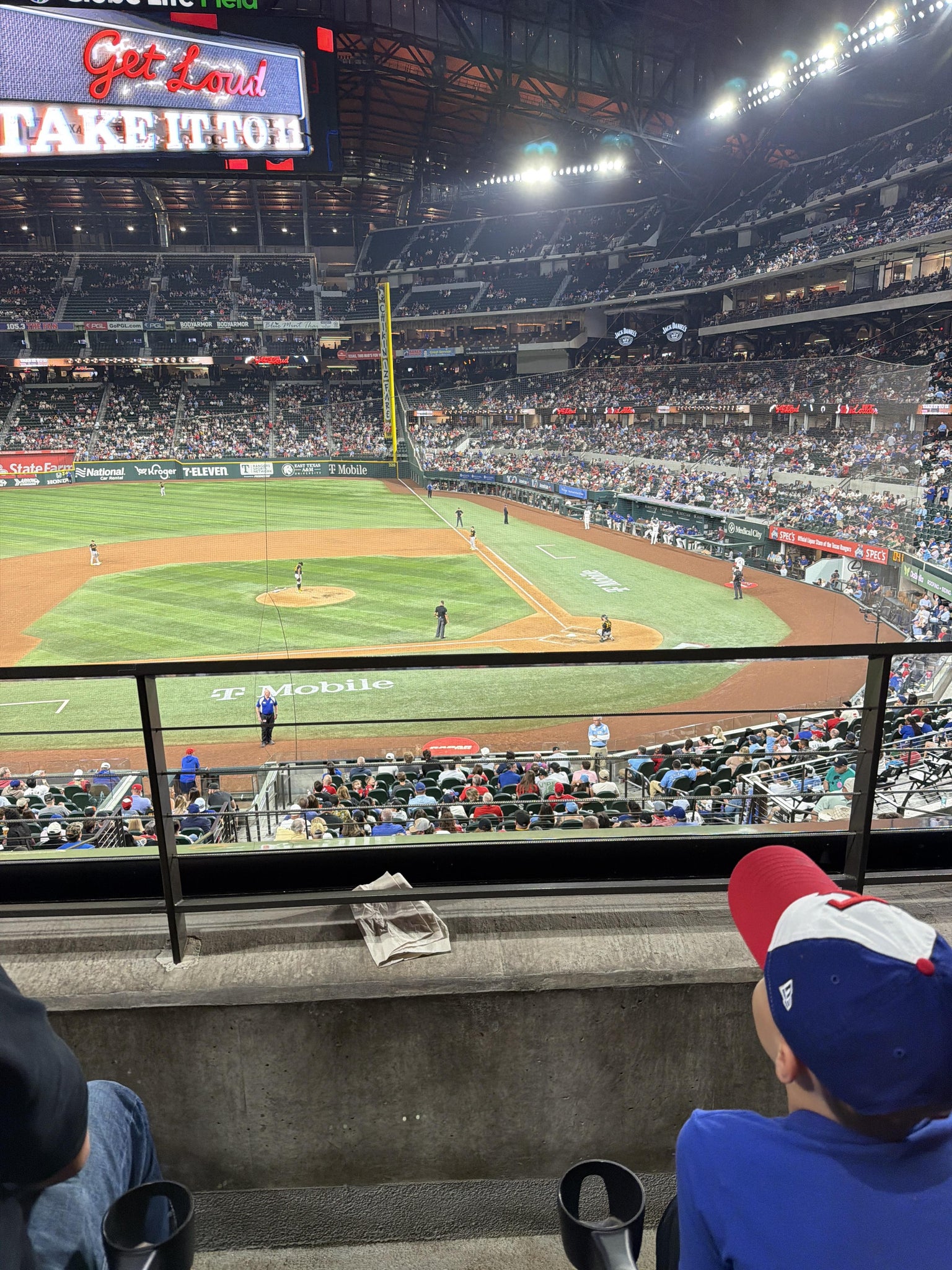 Real Fan View taken from Section 110 at Globe Life Field by Guadalupe  V