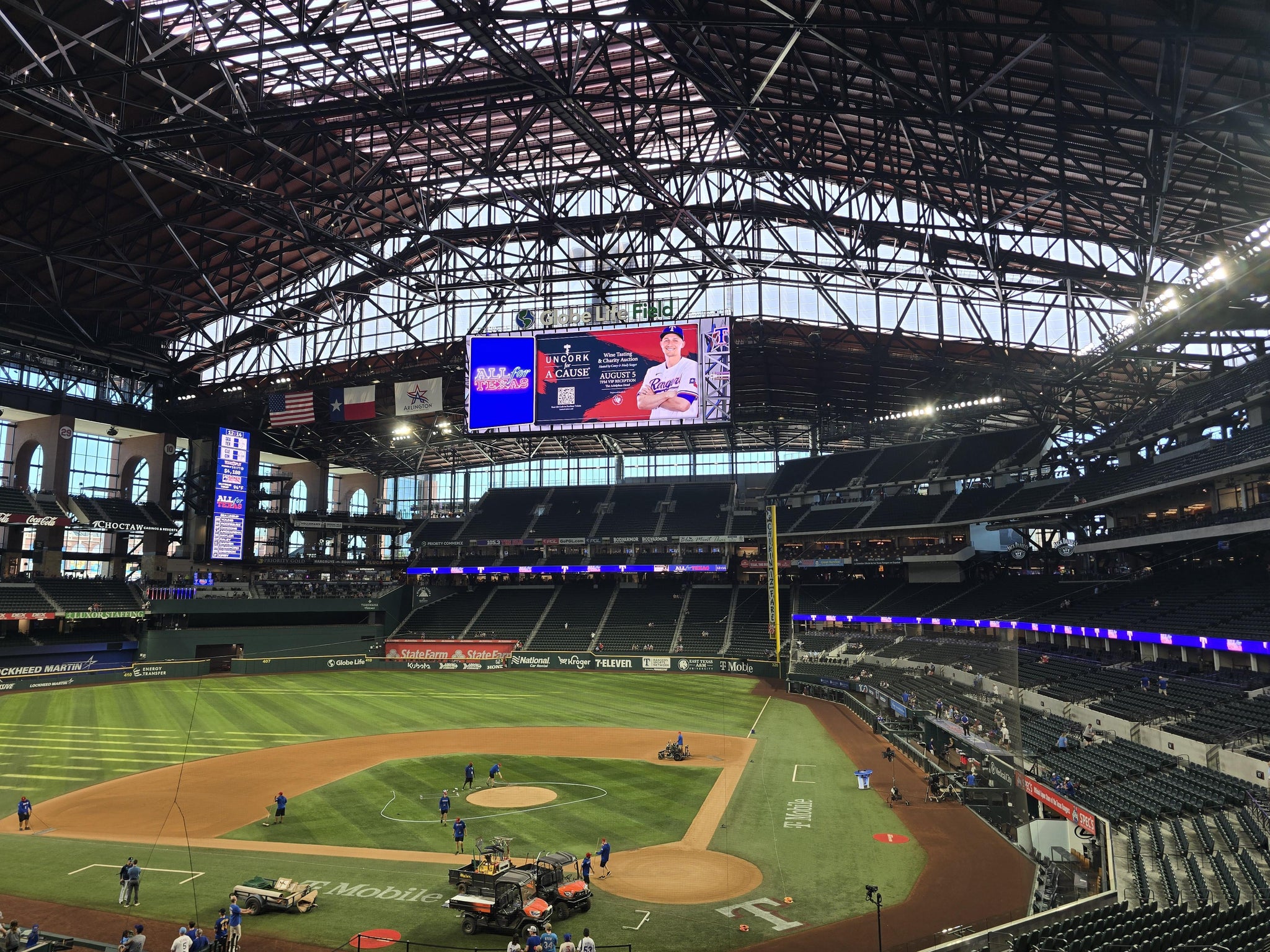Real Fan View taken from Section 112 at Globe Life Field by Denise B