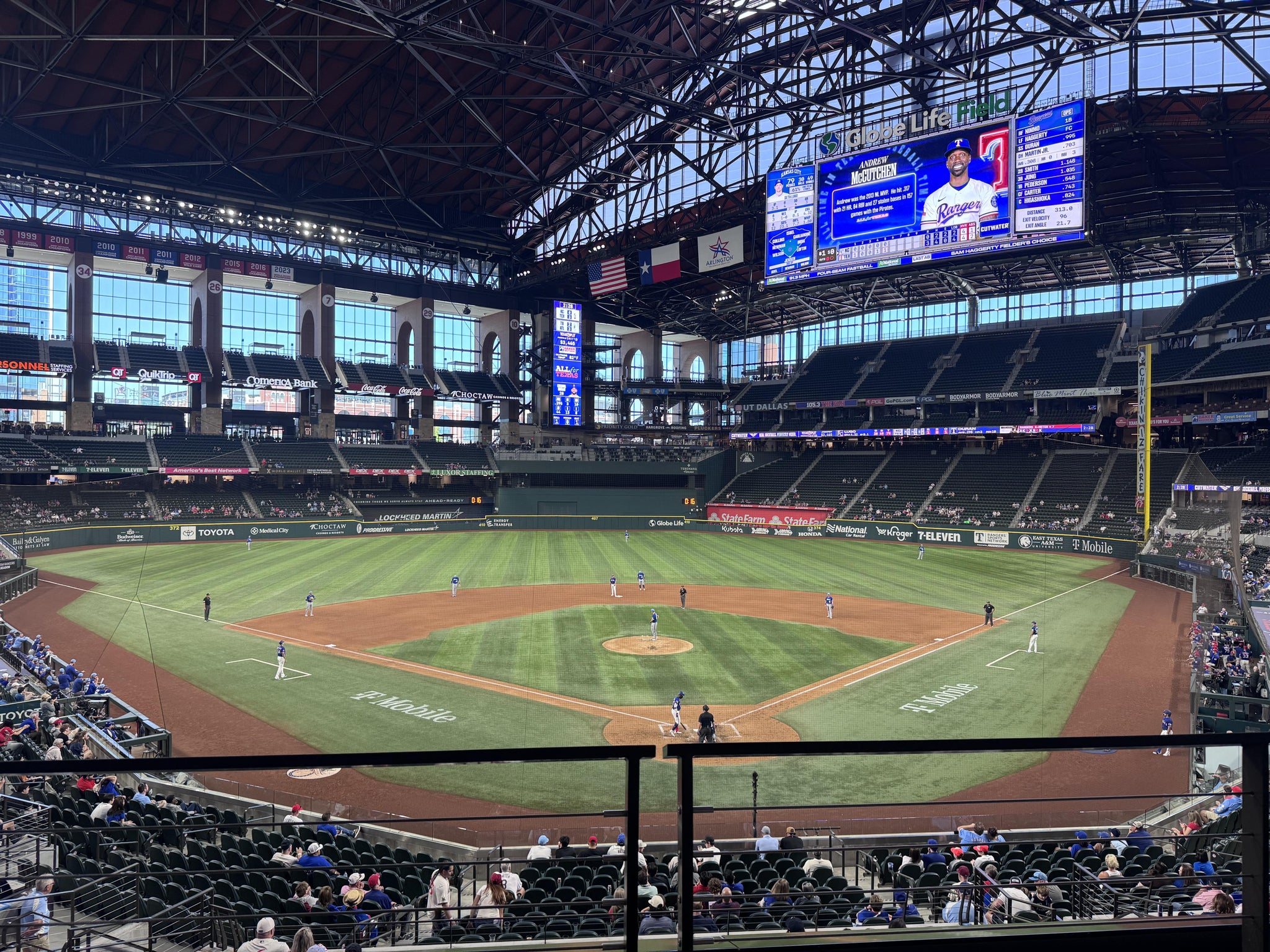 Real Fan View taken from Section 113 at Globe Life Field by Emily G