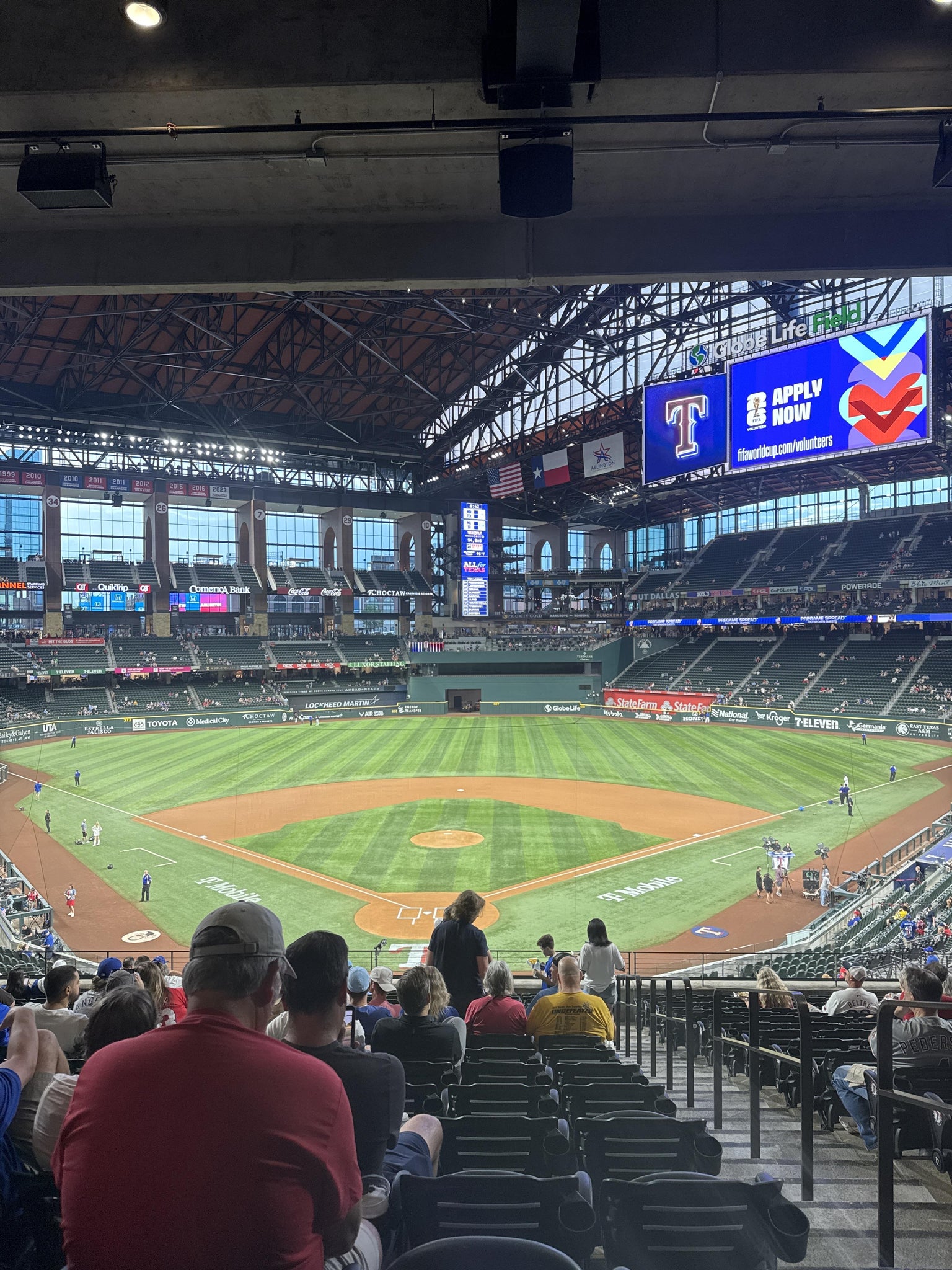 Real Fan View taken from Section 114 at Globe Life Field by Galeano J