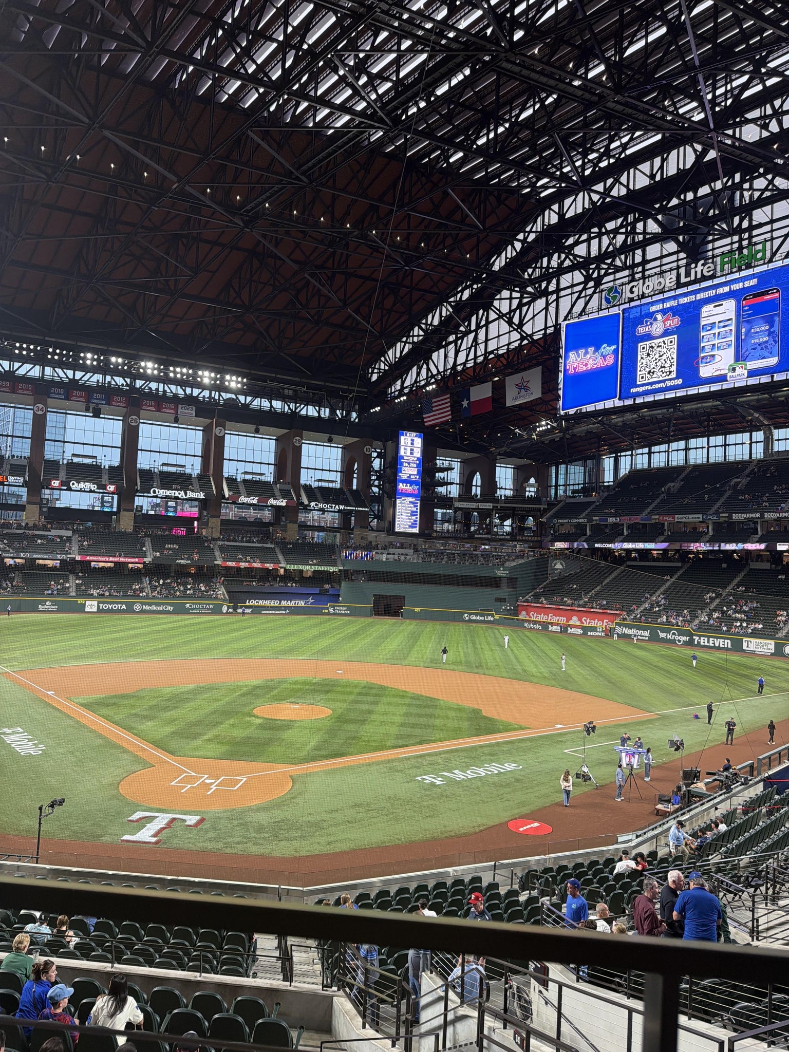 Real Fan View taken from Section 115 at Globe Life Field by Anonymous User