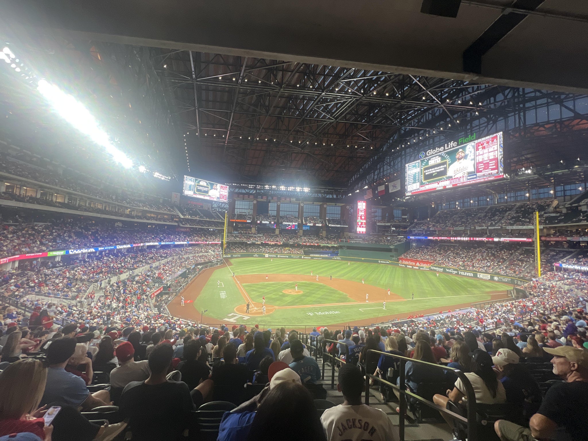 Real Fan View taken from Section 116 at Globe Life Field by Olivia M