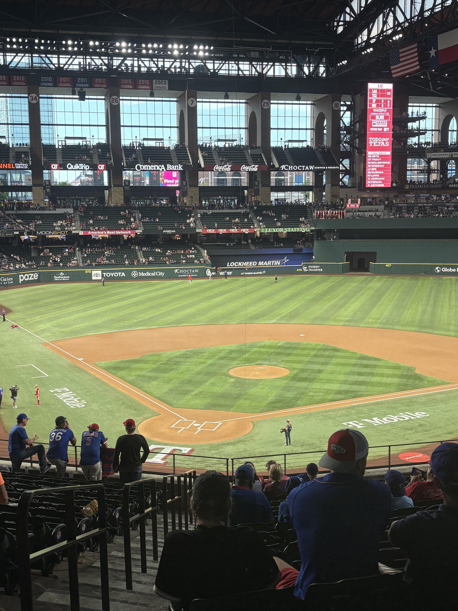 Real Fan View taken from Section 116 at Globe Life Field by John C