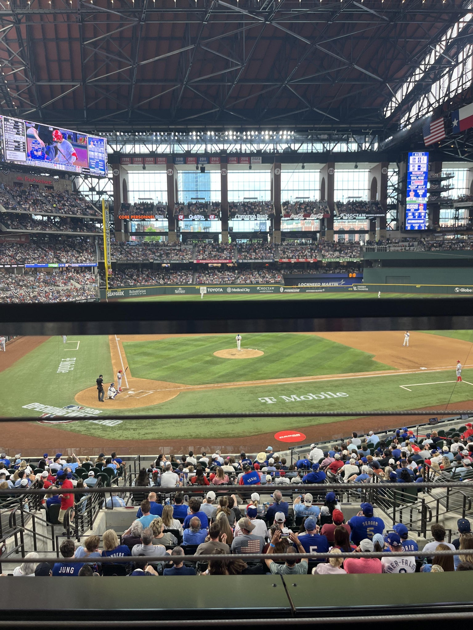Real Fan View taken from Section 117 at Globe Life Field by Mary H