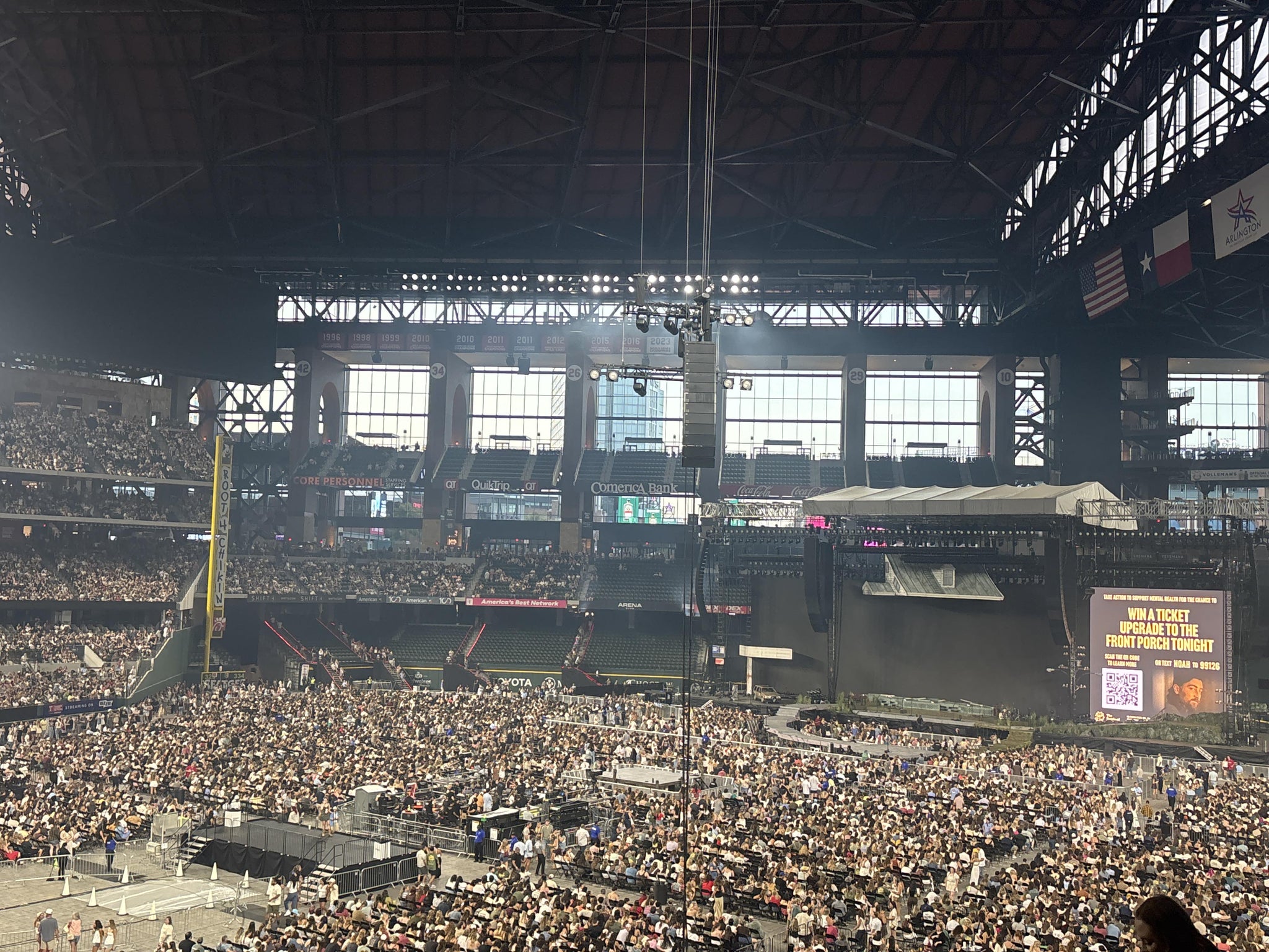 Real Fan View taken from Section 119 at Globe Life Field by Jasmine K