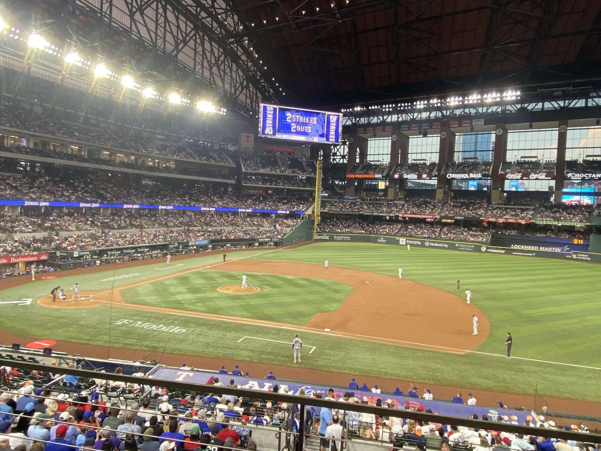 Real Fan View taken from Section 120 at Globe Life Field by Johnny W