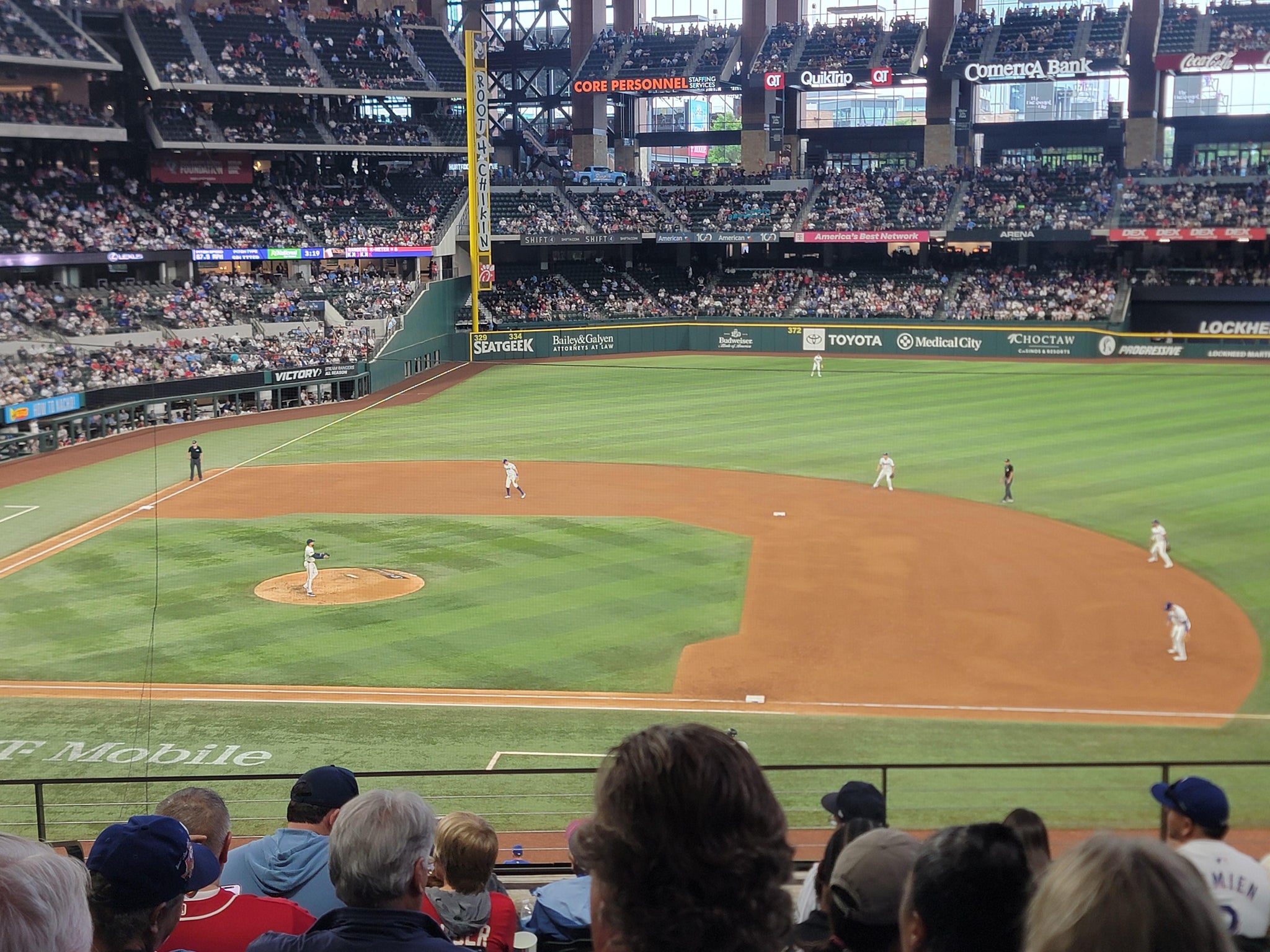 Real Fan View taken from Section 120 at Globe Life Field by Anonymous User