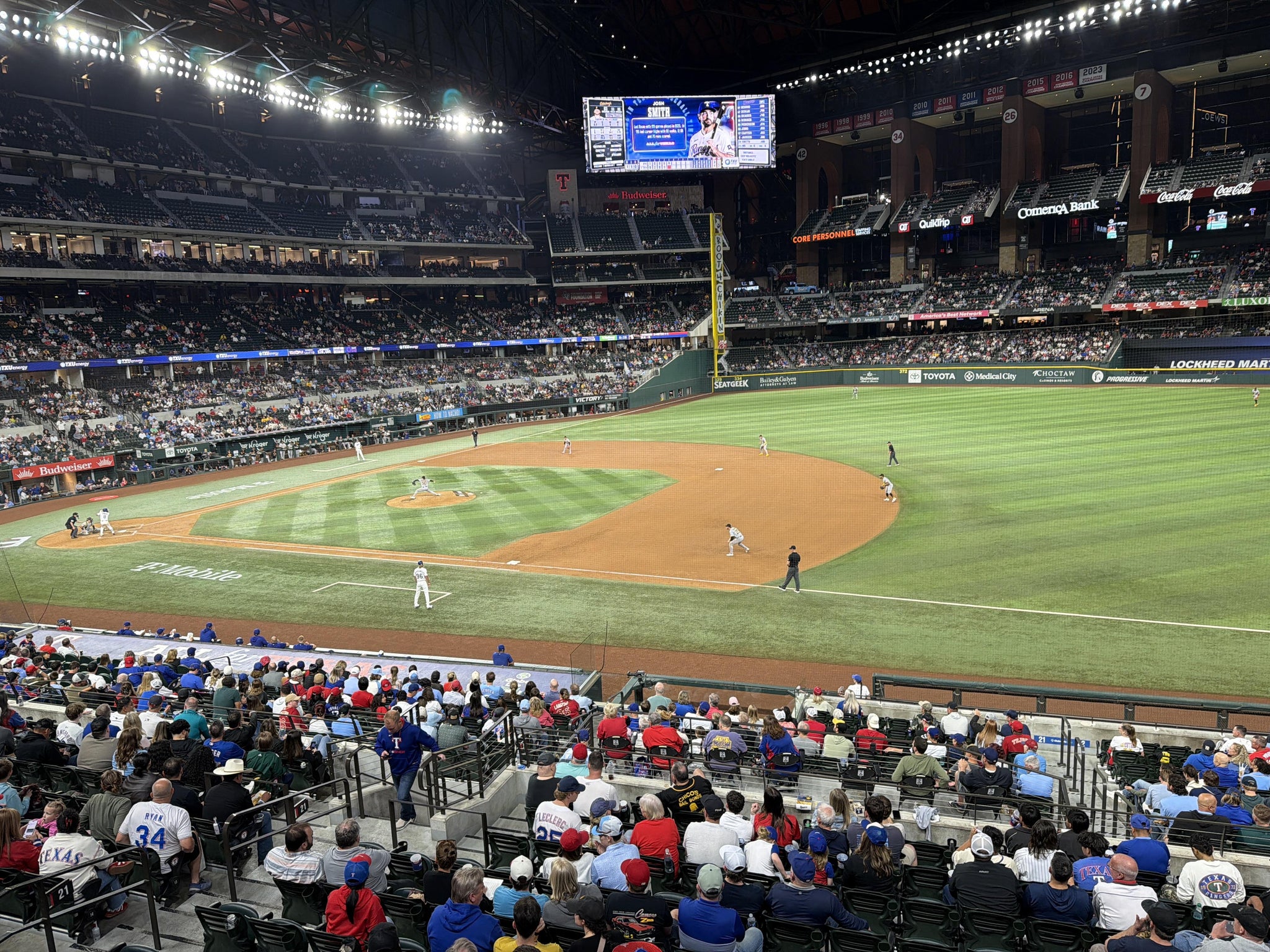 Real Fan View taken from Section 122 at Globe Life Field by Raymundo Z