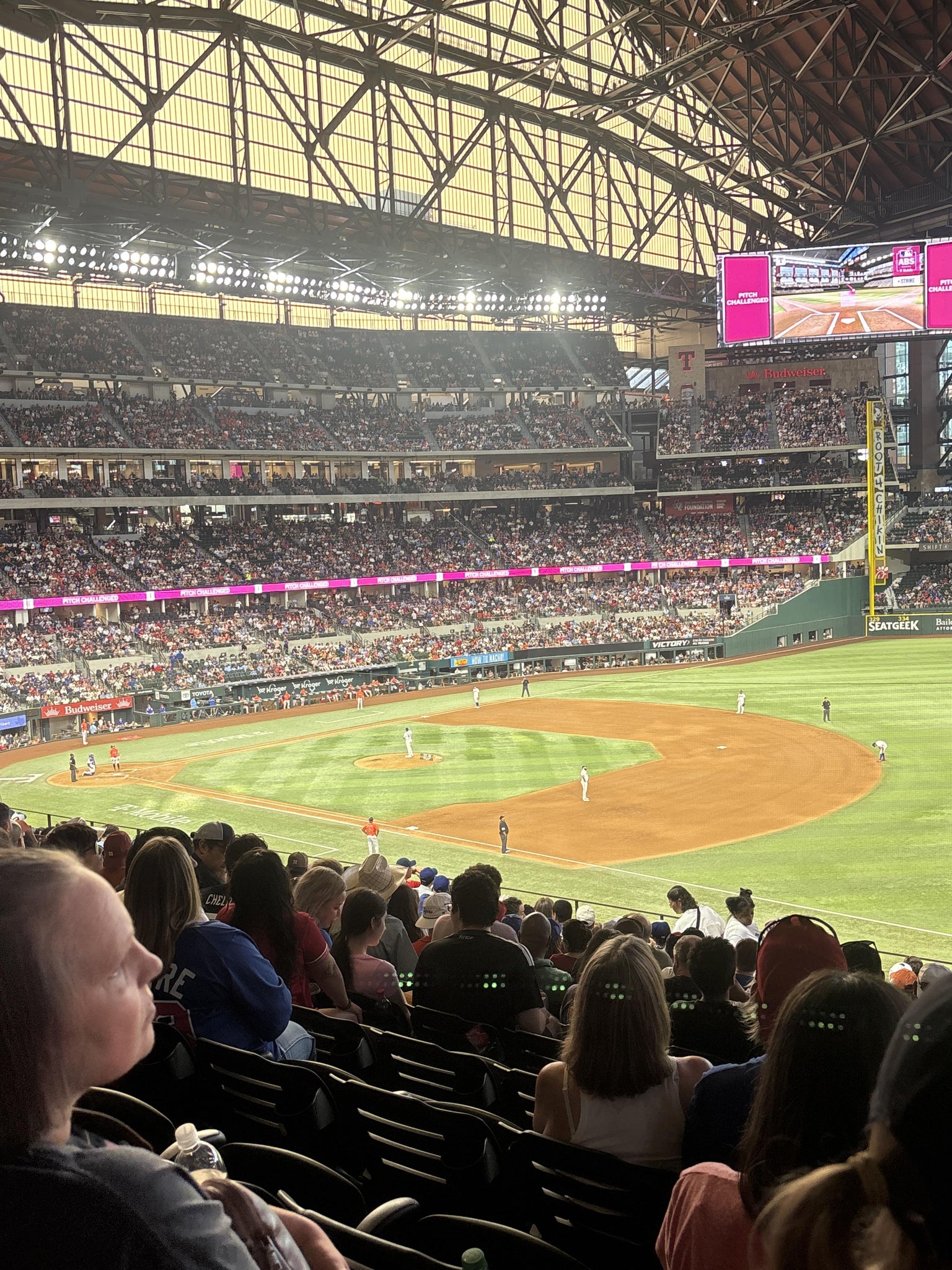 Real Fan View taken from Section 123 at Globe Life Field by Barbara C