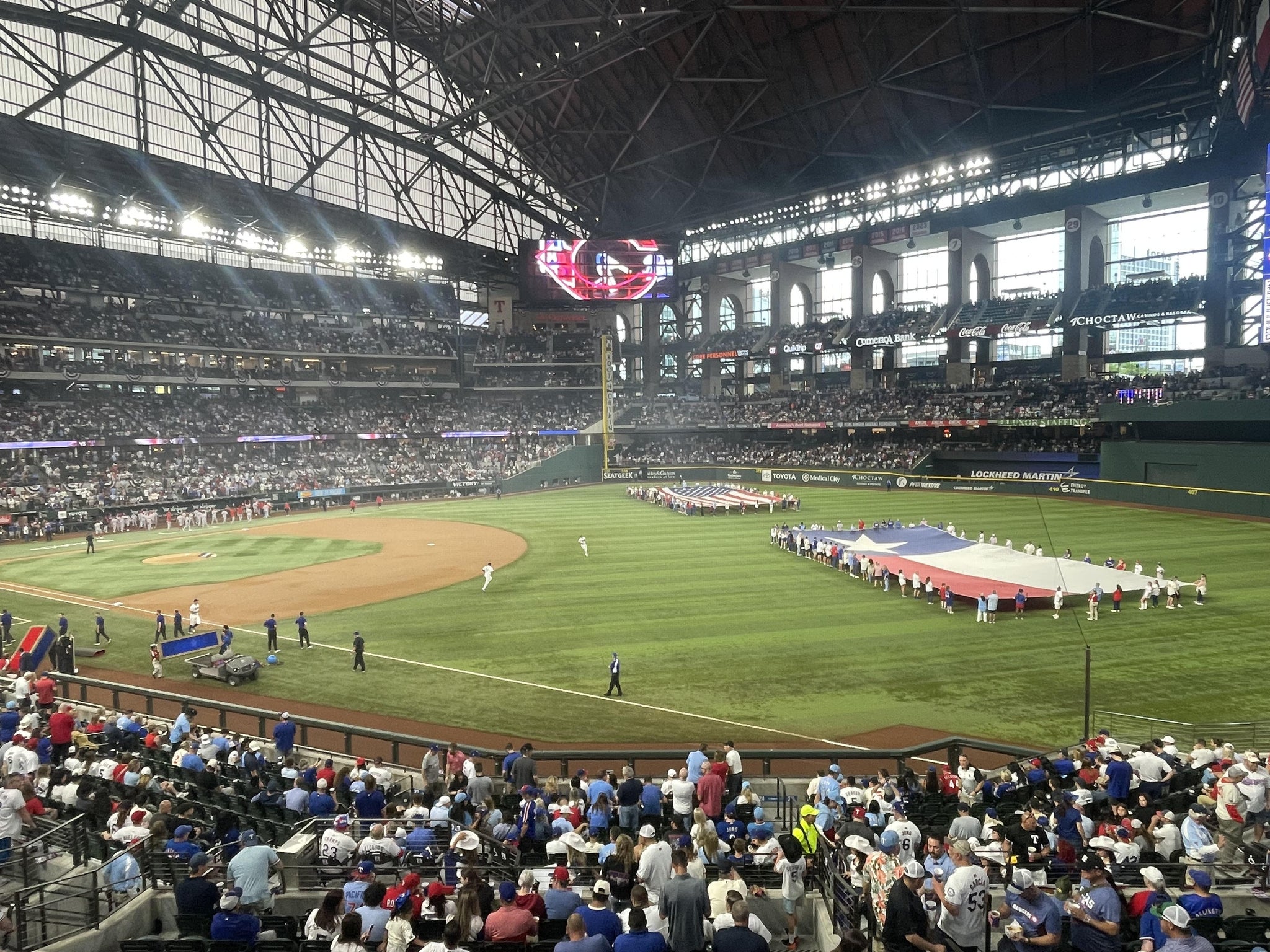 Real Fan View taken from Section 124 at Globe Life Field by Marty S