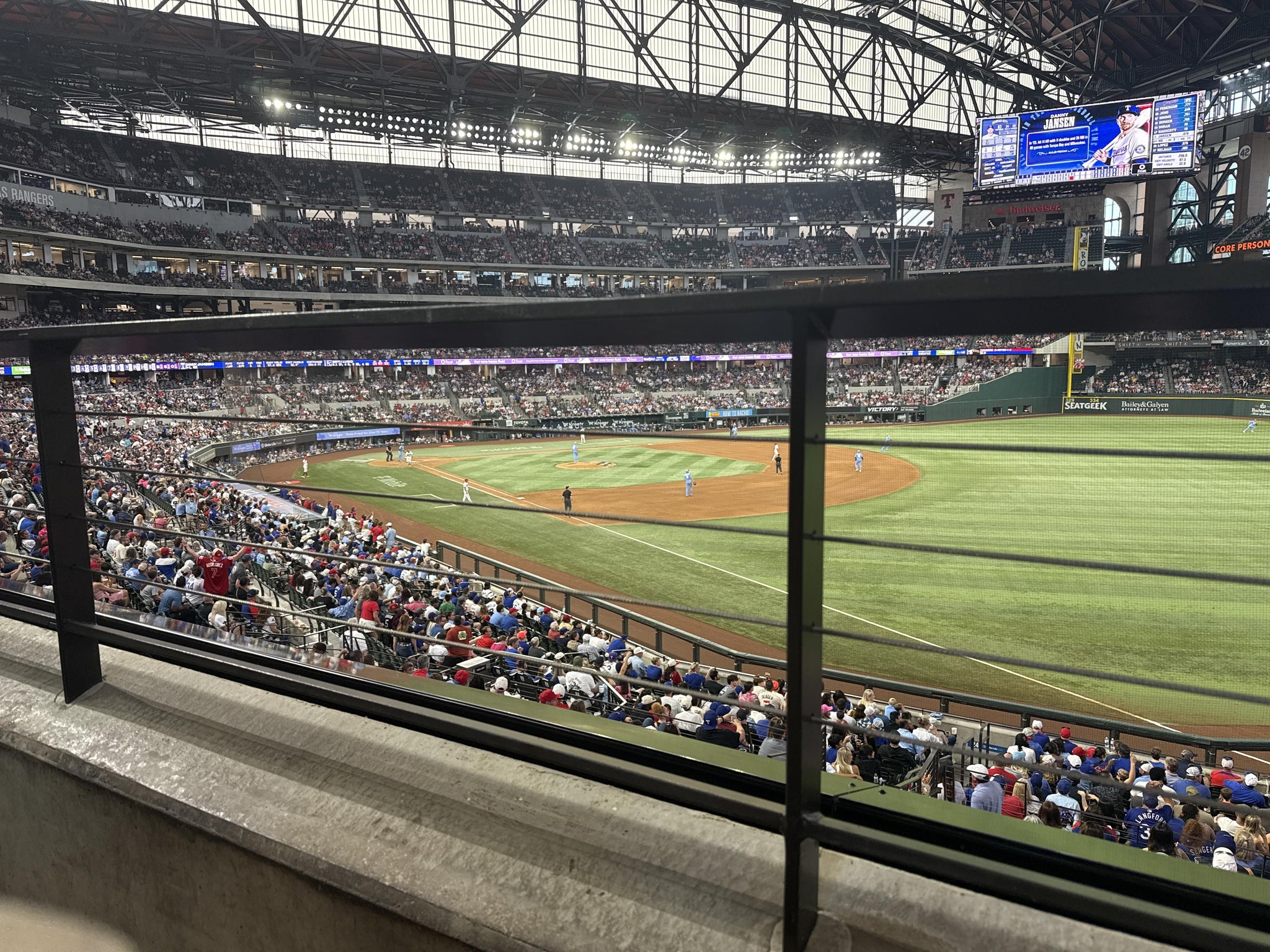 Real Fan View taken from Section 125 at Globe Life Field by Tyler D